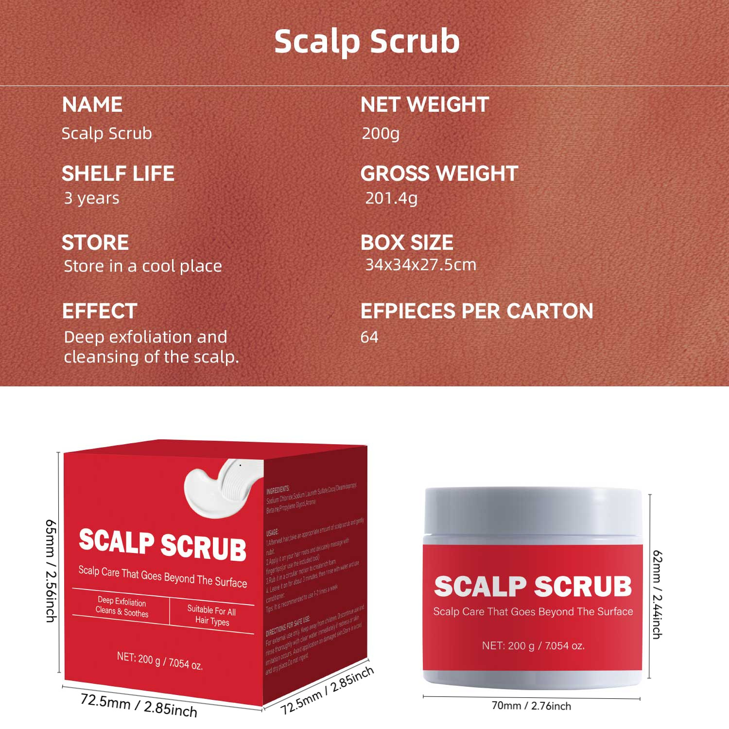 Scalp Exfoliating Scrub Shampoo Anti Itch Dandruff Control Deep Cleansing Purifying For Oily Flaky Scalp Daily Hair And Scalp Care 