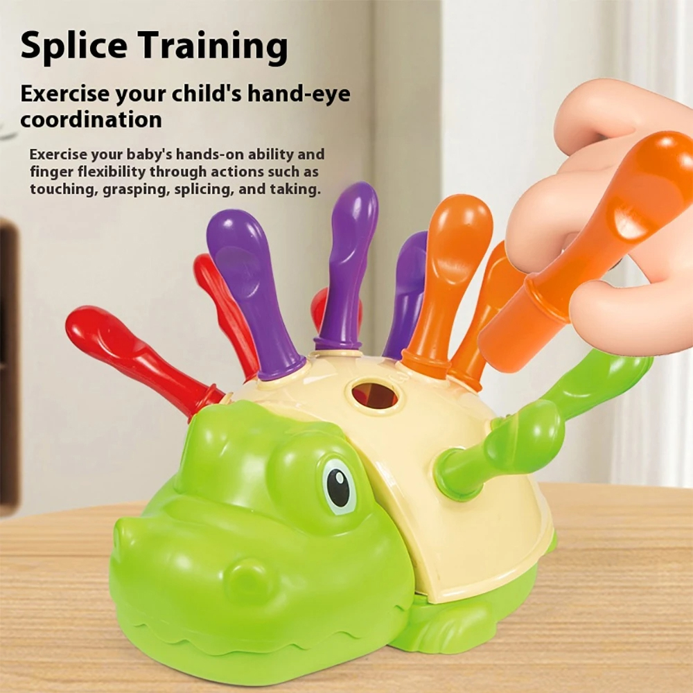 (GN) Toddler Montessori Fine Motor Toys Sensory Hedgehog Toys Baby Preschooler Educational Sensory Motor Skills Travel Toys Kids Gift