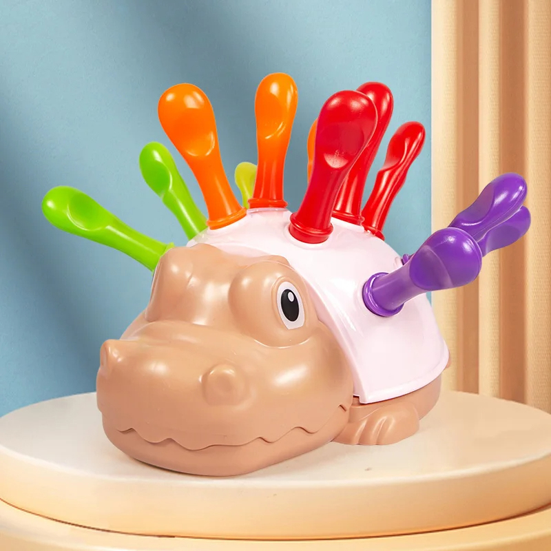 (GN) Toddler Montessori Fine Motor Toys Sensory Hedgehog Toys Baby Preschooler Educational Sensory Motor Skills Travel Toys Kids Gift