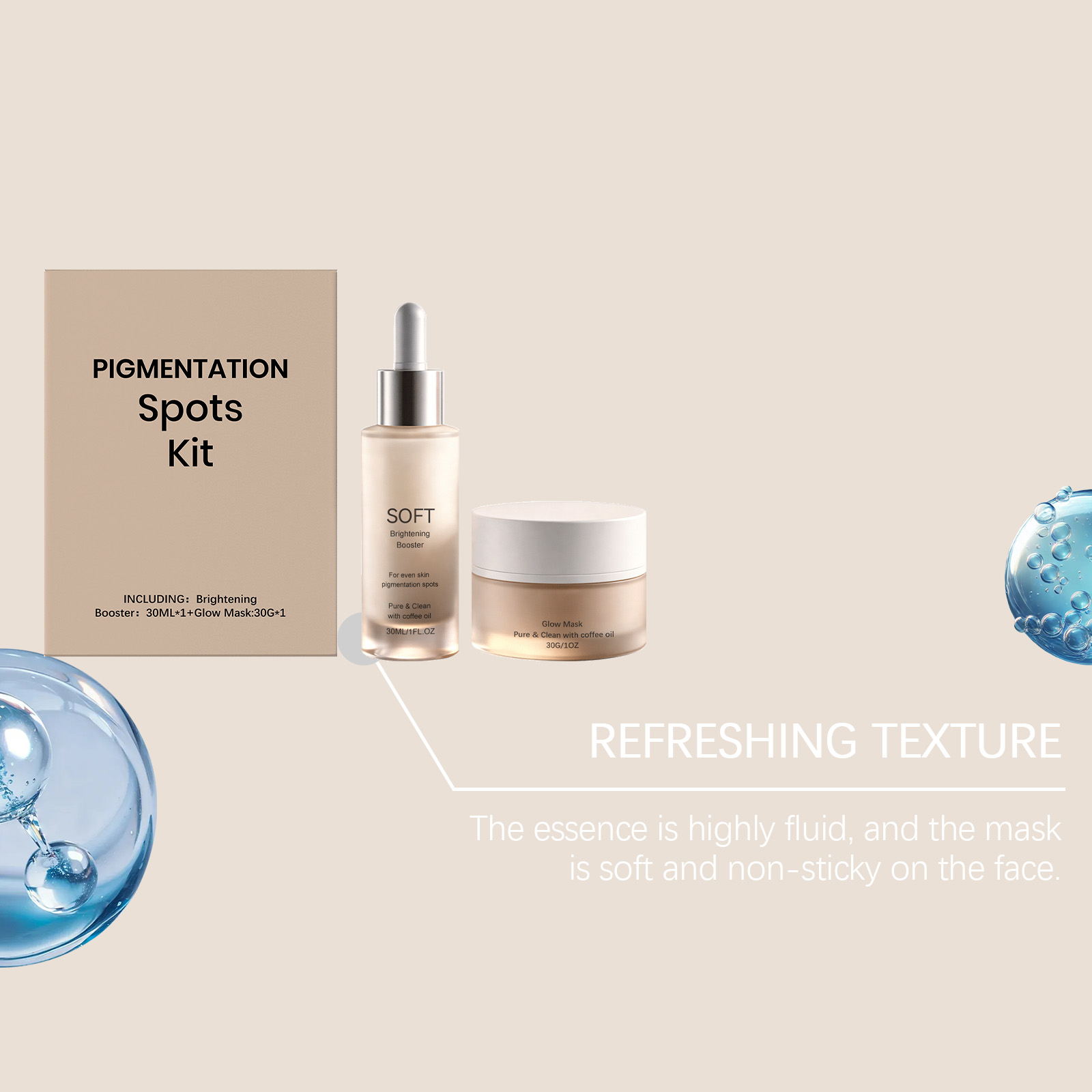 Hydrating Skin Care Set Moisturizing Softening Facial Skin Refreshing Bright Glow Daily Care Kit