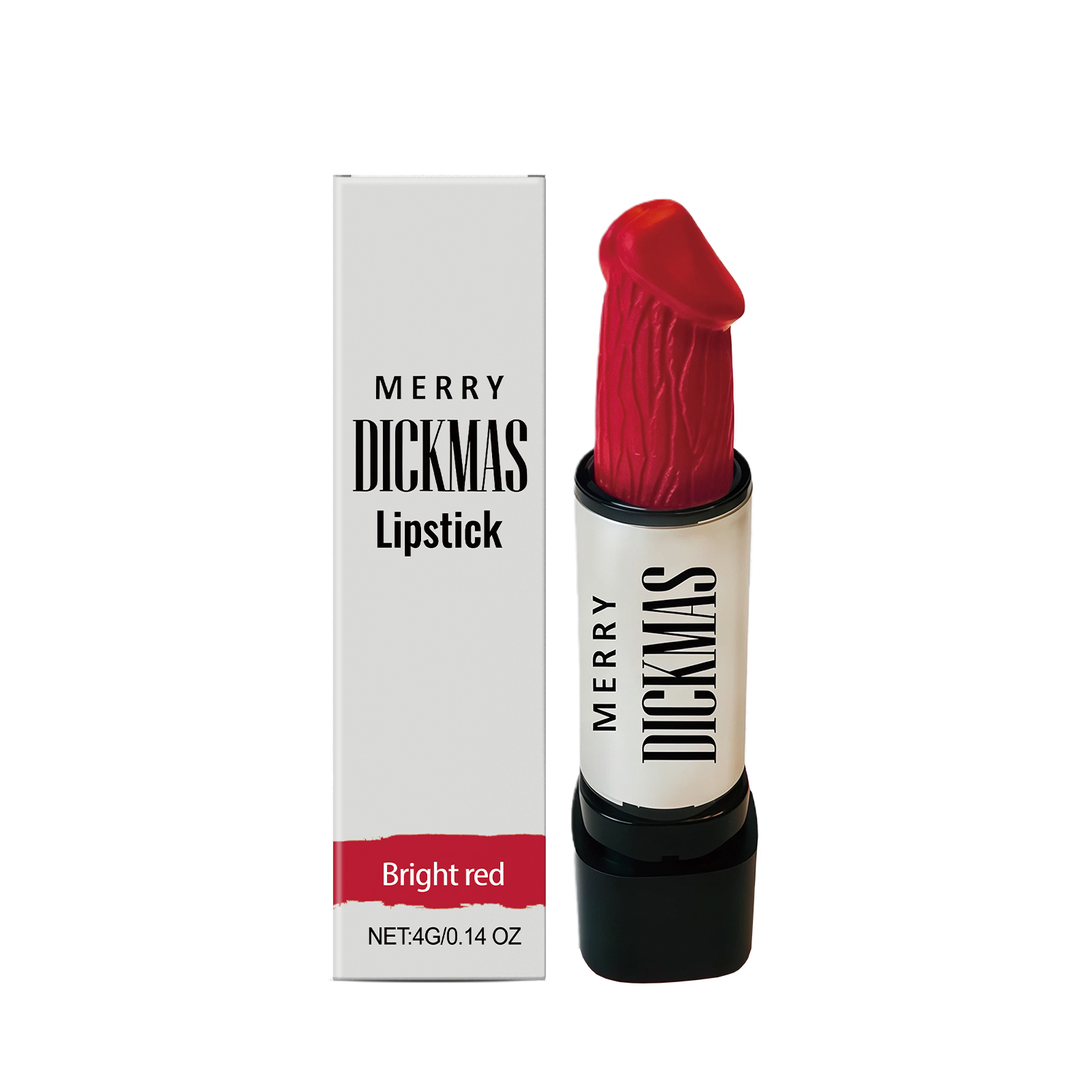 Bright Red Christmas Lipstick Secret Party Color Rendering Three Dimensional Silky Smooth Easy Apply Versatile Matte Portable Cosmetic