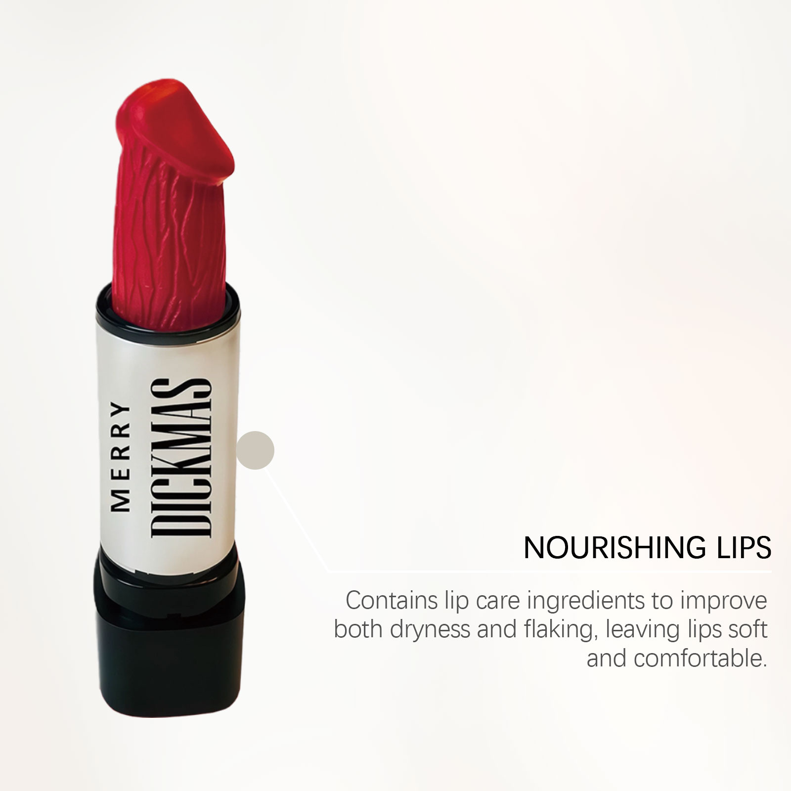 Bright Red Christmas Lipstick Secret Party Color Rendering Three Dimensional Silky Smooth Easy Apply Versatile Matte Portable Cosmetic