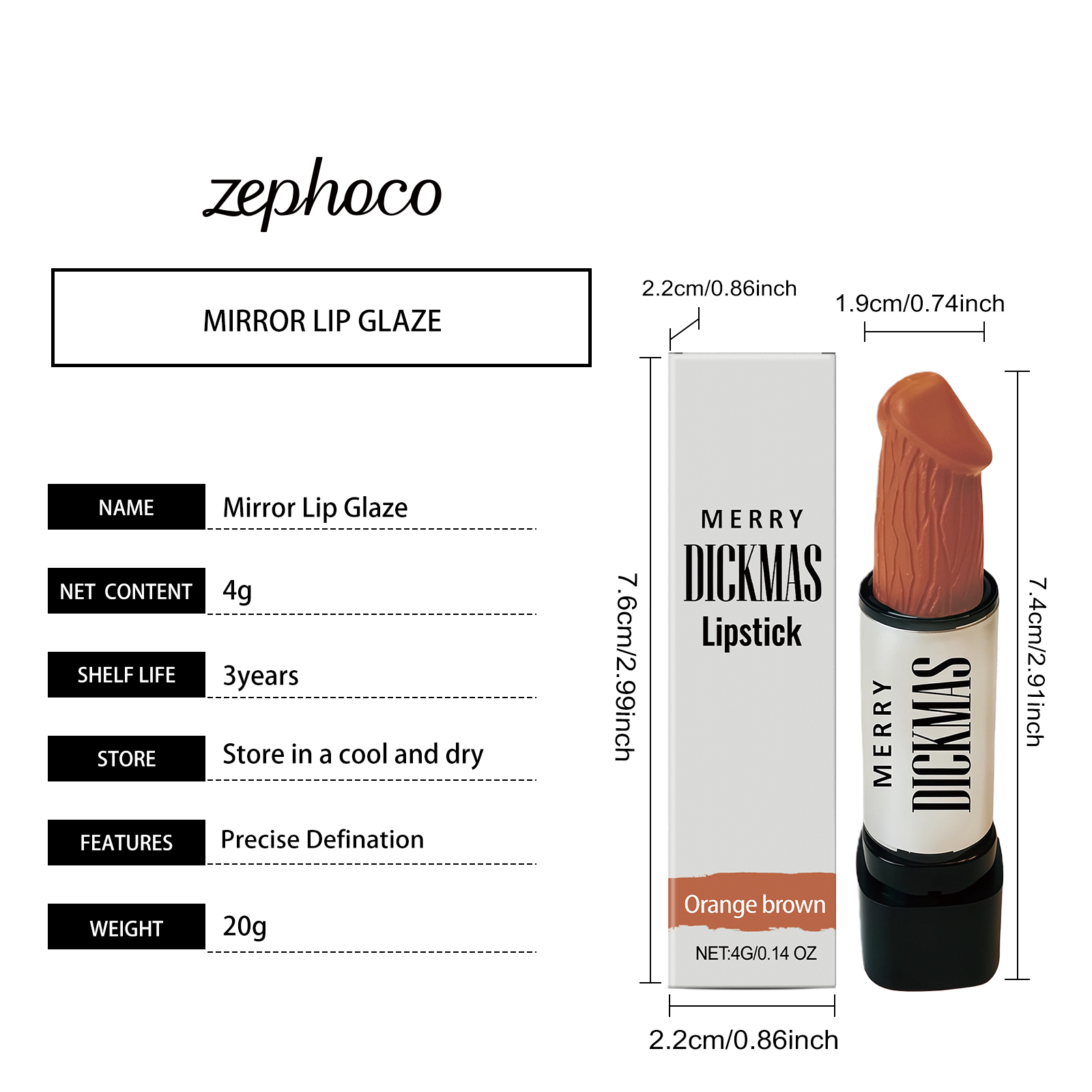 (Rose Red) Christmas Lipstick Secret Party Color Rendering Three Dimensional Silky Smooth Easy Apply Versatile Matte Portable Cosmetic
