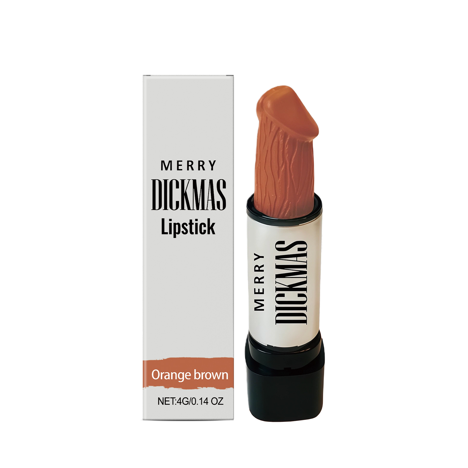 (Rose Red) Christmas Lipstick Secret Party Color Rendering Three Dimensional Silky Smooth Easy Apply Versatile Matte Portable Cosmetic