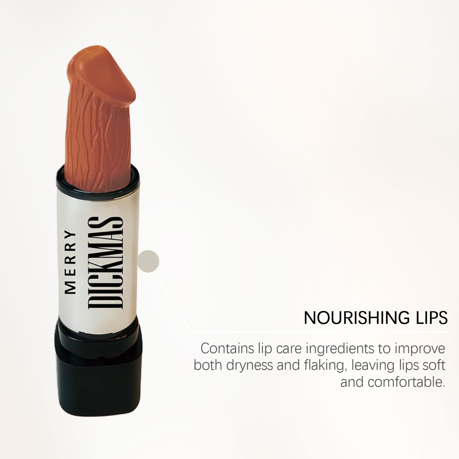 (Rose Red) Christmas Lipstick Secret Party Color Rendering Three Dimensional Silky Smooth Easy Apply Versatile Matte Portable Cosmetic