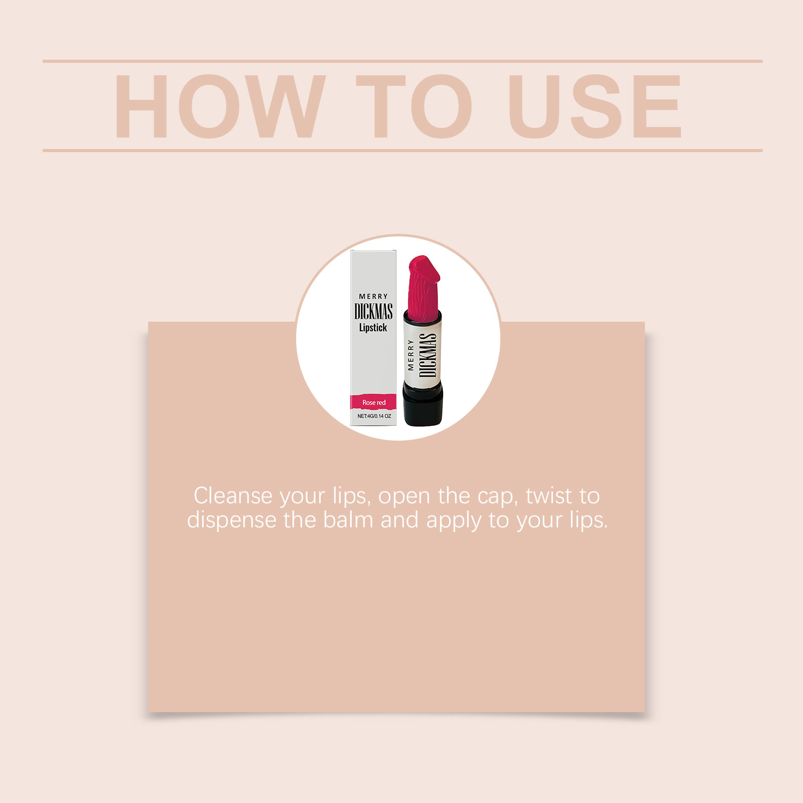 (Rose Red) Christmas Lipstick Secret Party Color Rendering Three Dimensional Silky Smooth Easy Apply Versatile Matte Portable Cosmetic