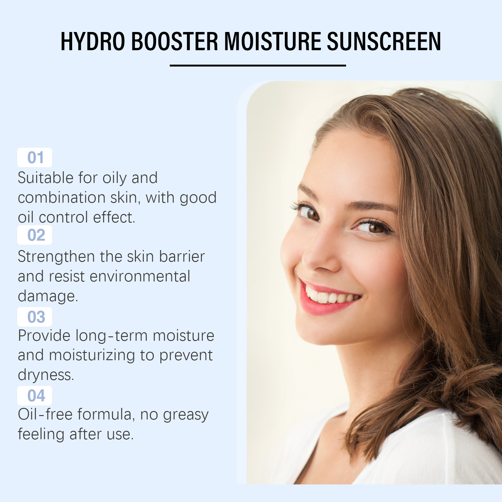 Hydrating Moisturizing Protection Cream Lightweight Refreshing Texture Comfortable NonSticky Mild Summer Outdoor Skin Care Lotion Barrier Gentle