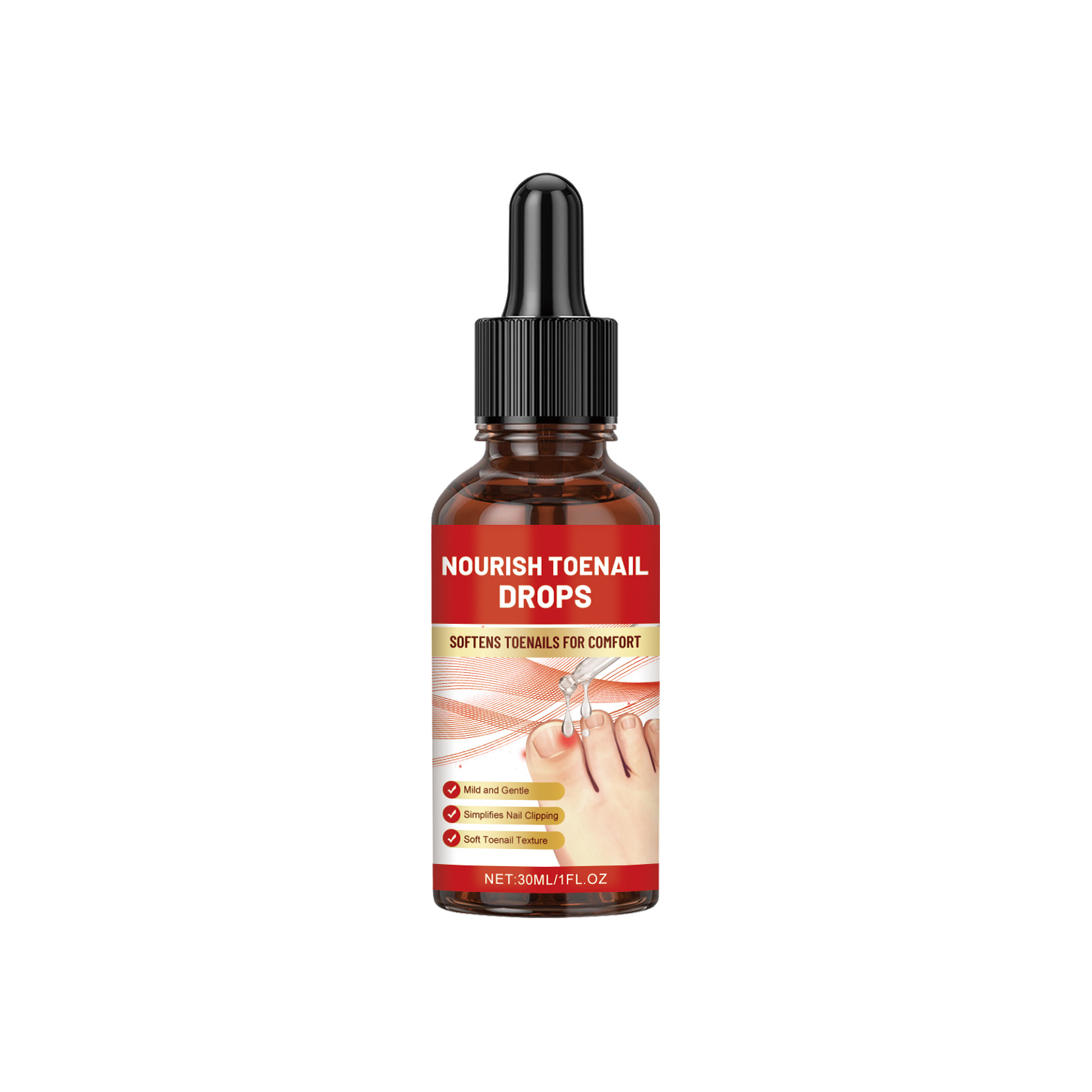 Toenail Care Drops Mild Gentle Formula Moisturizing Comfort Shiny Nail Surround Daily Protect Toenail Skin