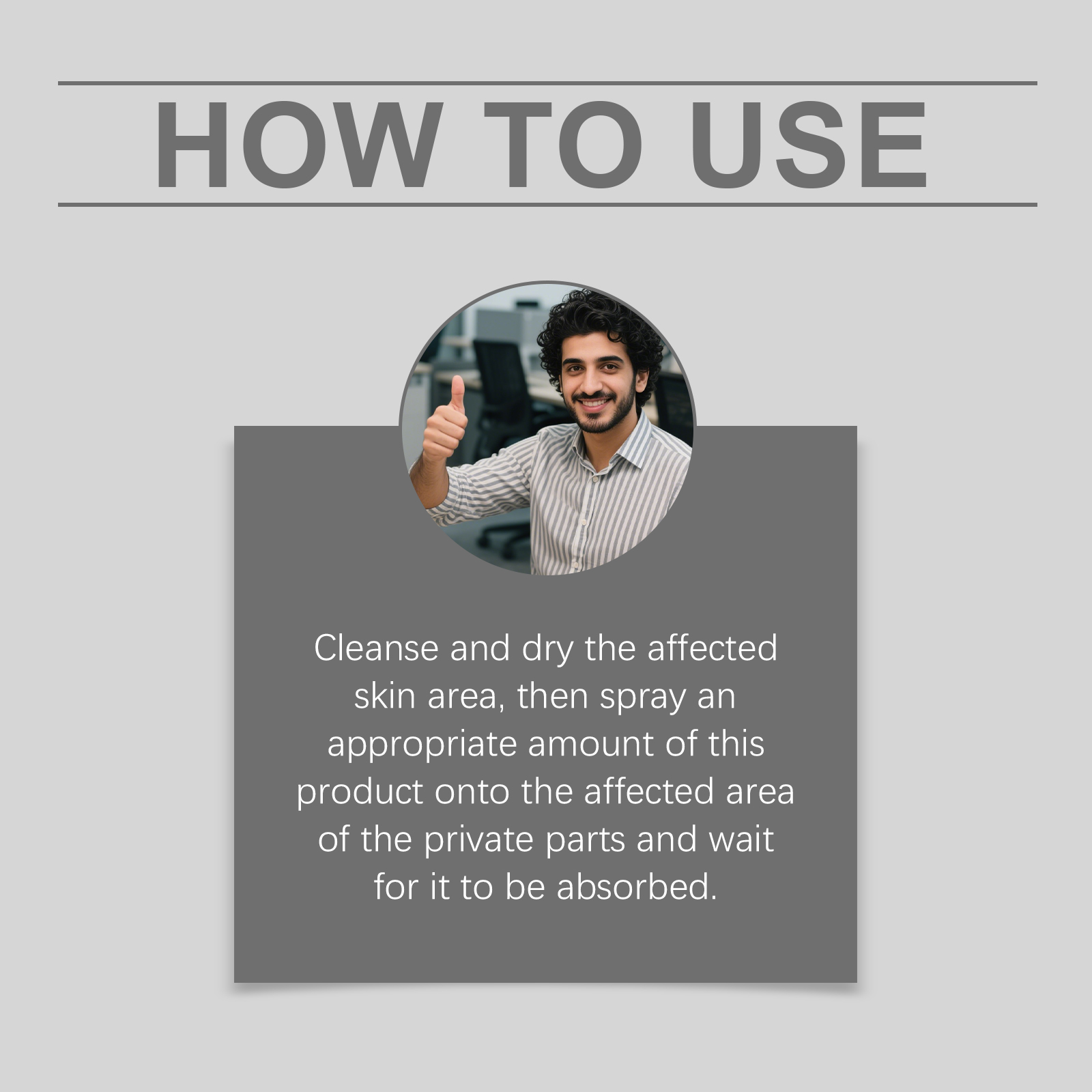 Men Body Care Spray Mild Formula Hydrating Comfort Skin Display Vital Massage Treatment Mist