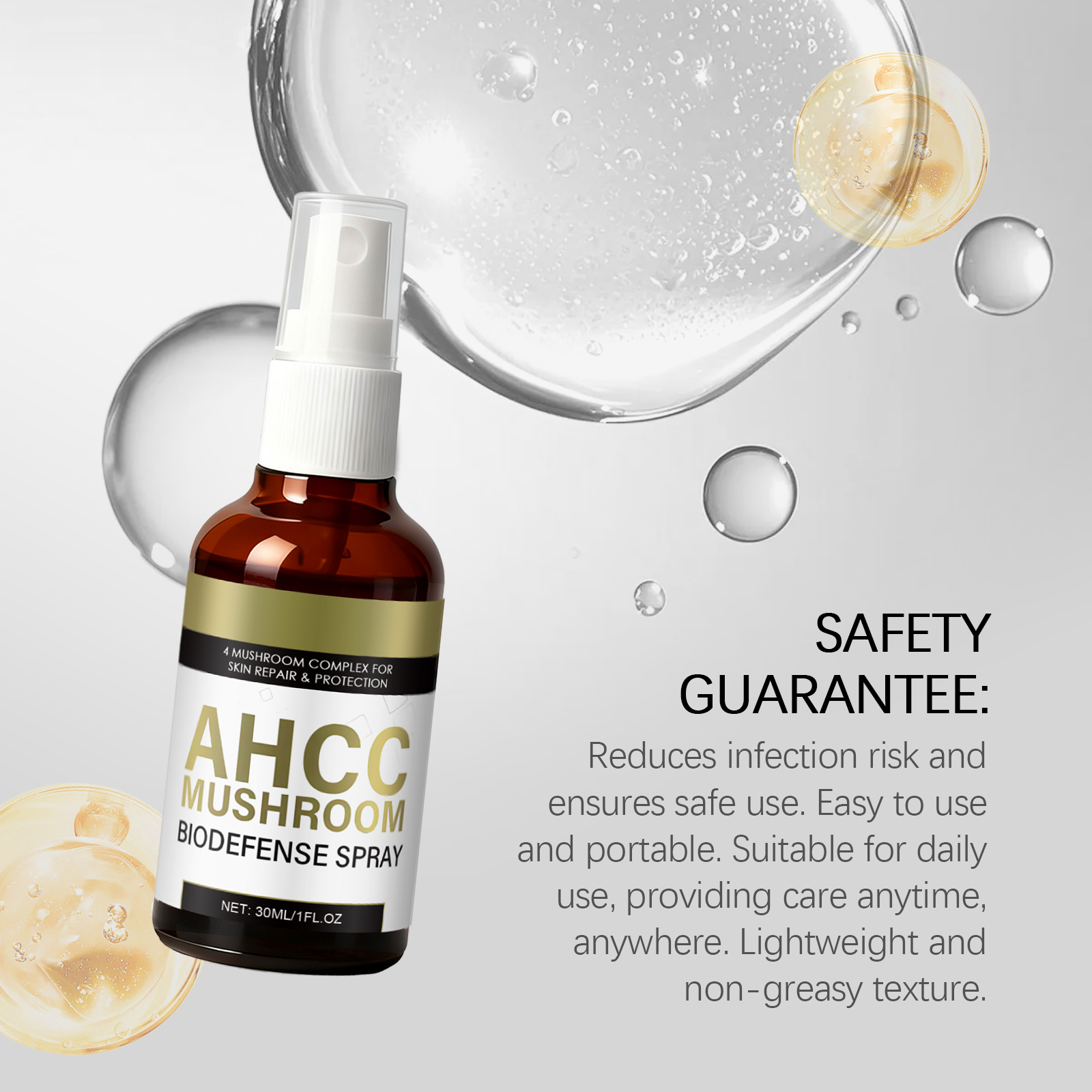 Men Body Care Spray Mild Formula Hydrating Comfort Skin Display Vital Massage Treatment Mist