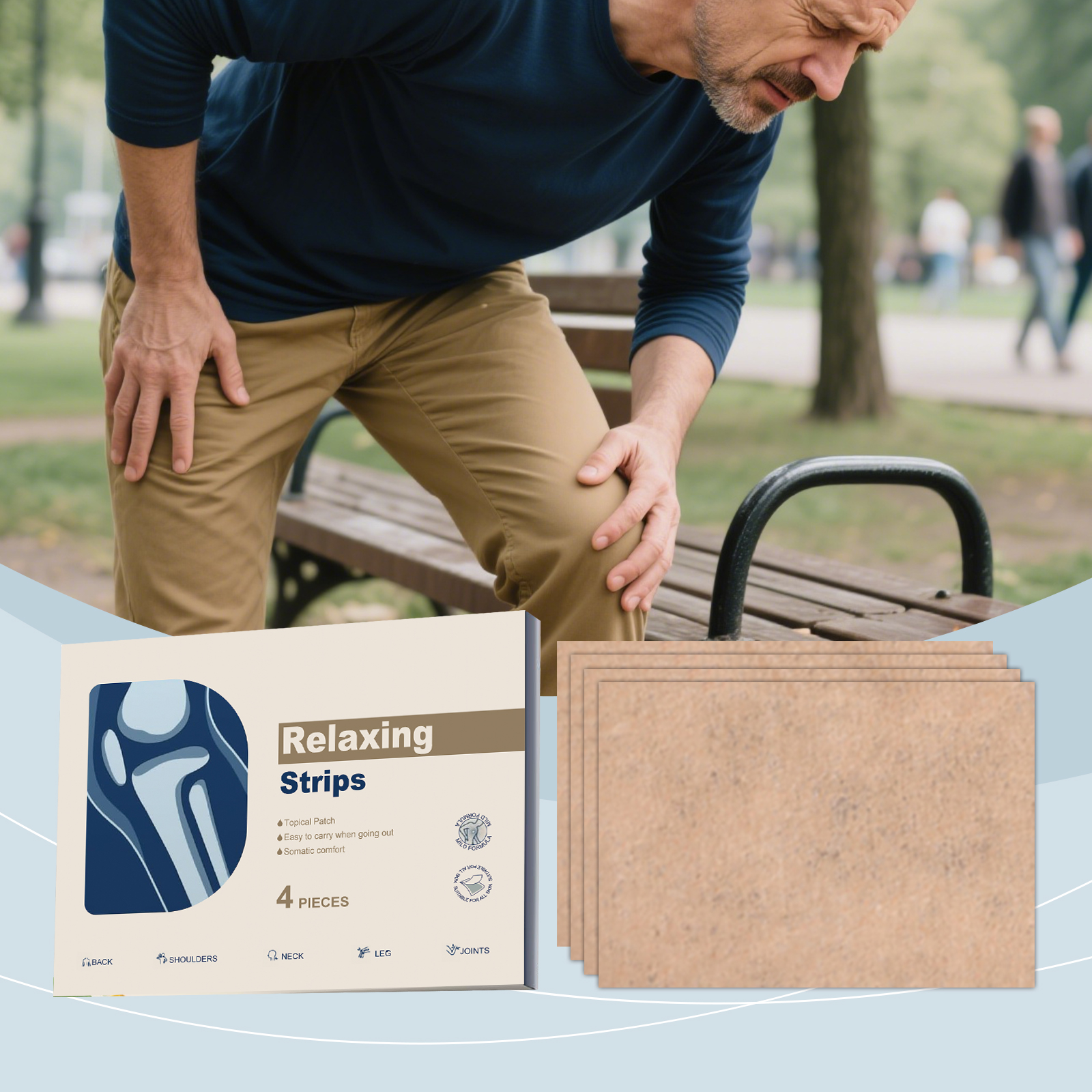 Joint Care Patch Comfortable Breathable Thin Light Design Home Sports Daily Maintenance Apply Family Essential Supplies