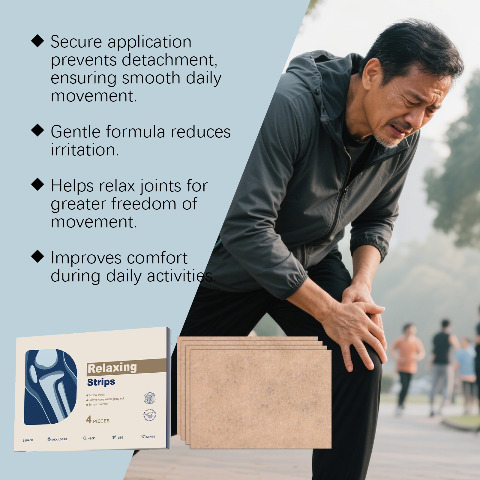 Joint Care Patch Comfortable Breathable Thin Light Design Home Sports Daily Maintenance Apply Family Essential Supplies