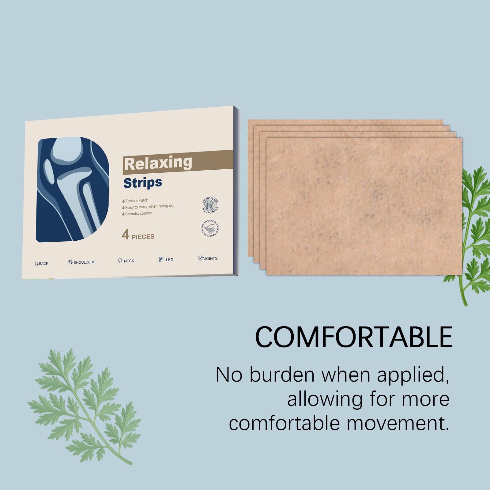 Joint Care Patch Comfortable Breathable Thin Light Design Home Sports Daily Maintenance Apply Family Essential Supplies