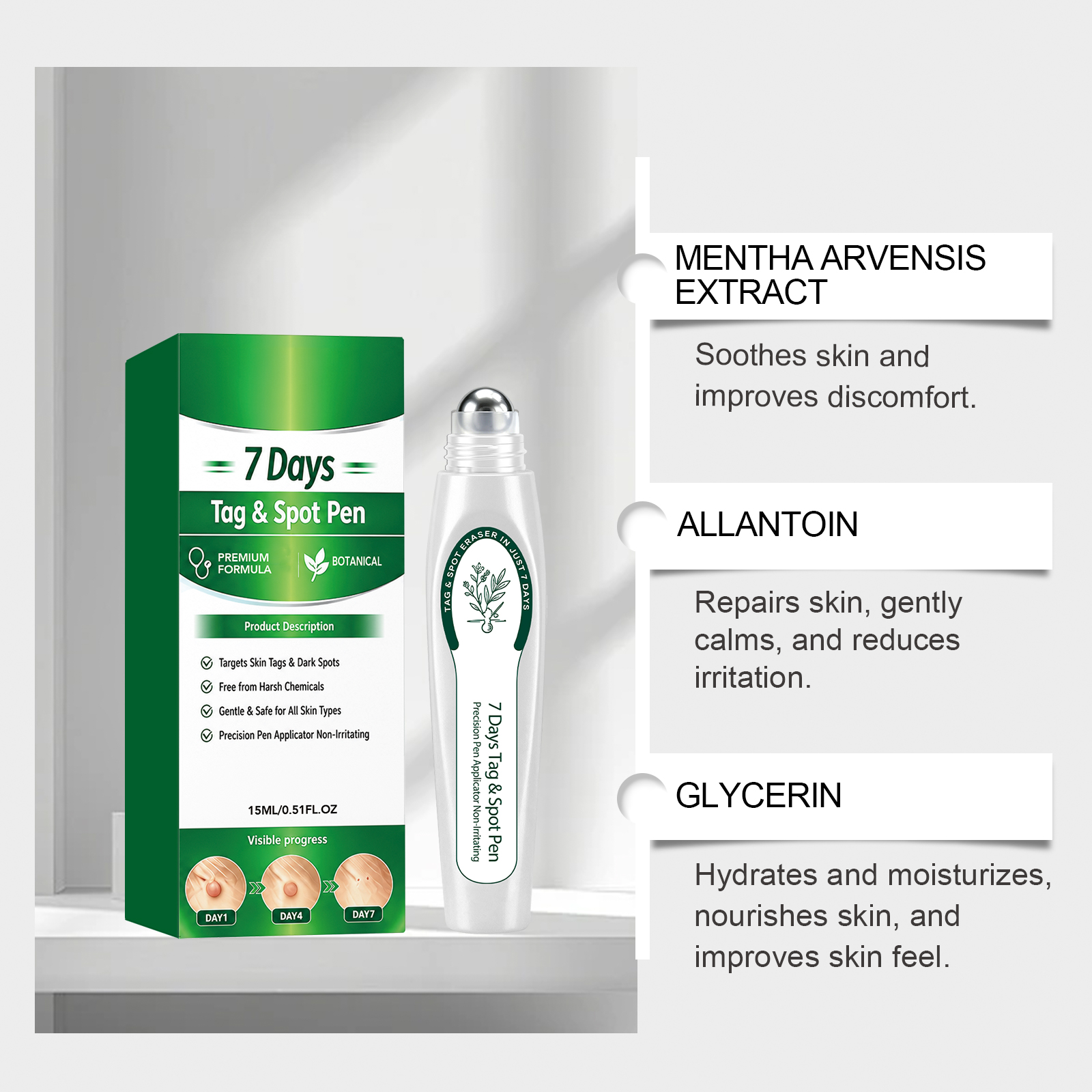 Skin Care Pen Plant Derived Formula Spot Apply Moisturize Partial Skin Clean Protect Daily Skin Maintenance