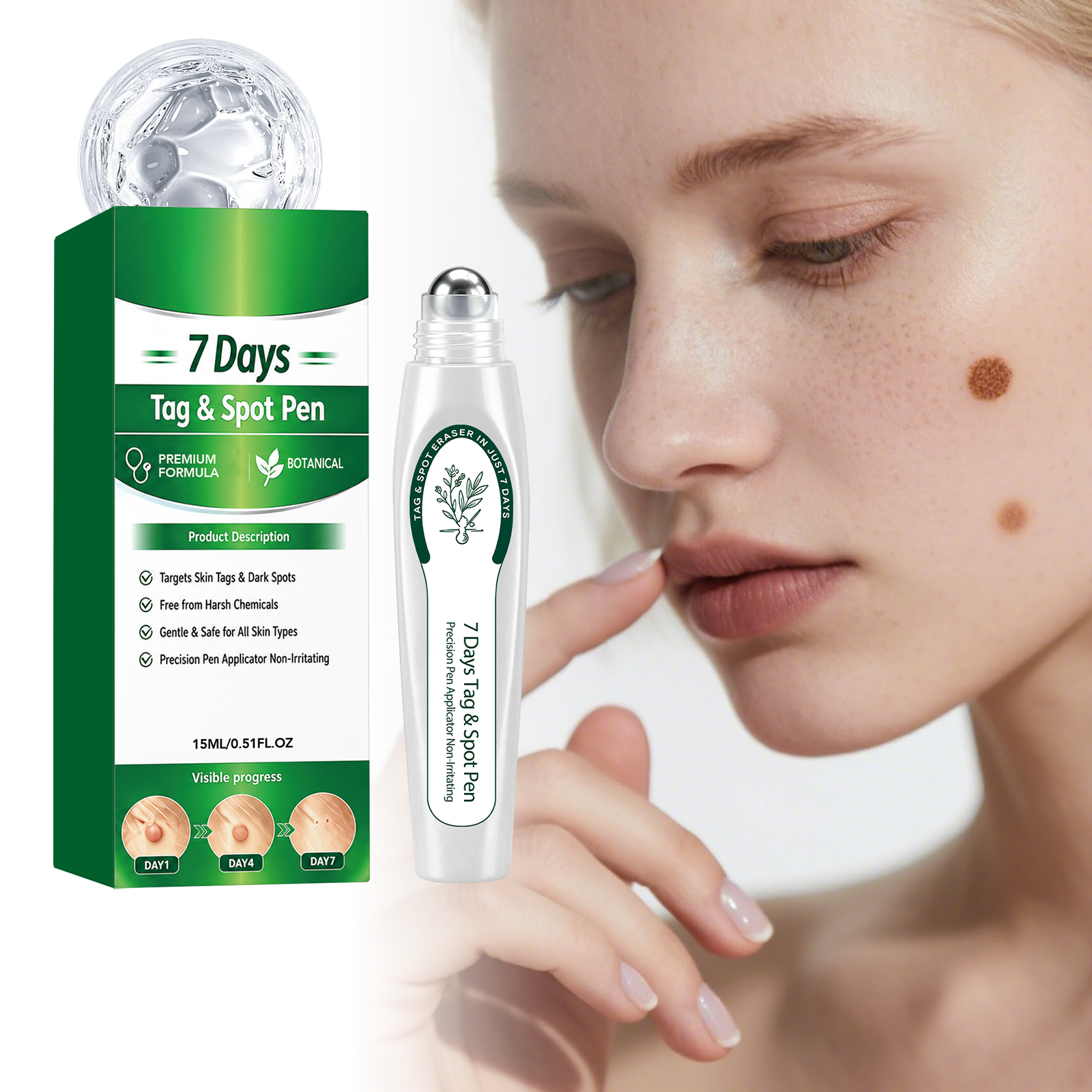 Skin Care Pen Plant Derived Formula Spot Apply Moisturize Partial Skin Clean Protect Daily Skin Maintenance