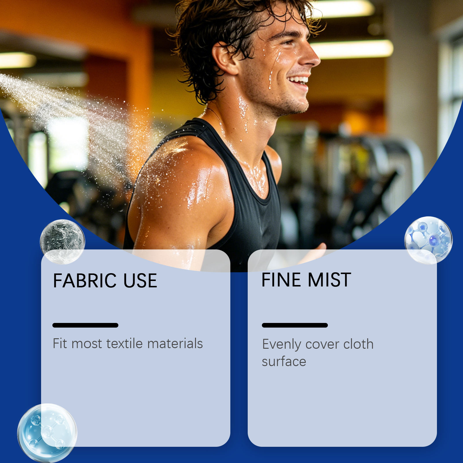 Fabric Cooling Spray Summer Icy Refreshing Portable Outdoor Sport Garment Body Skin Daily