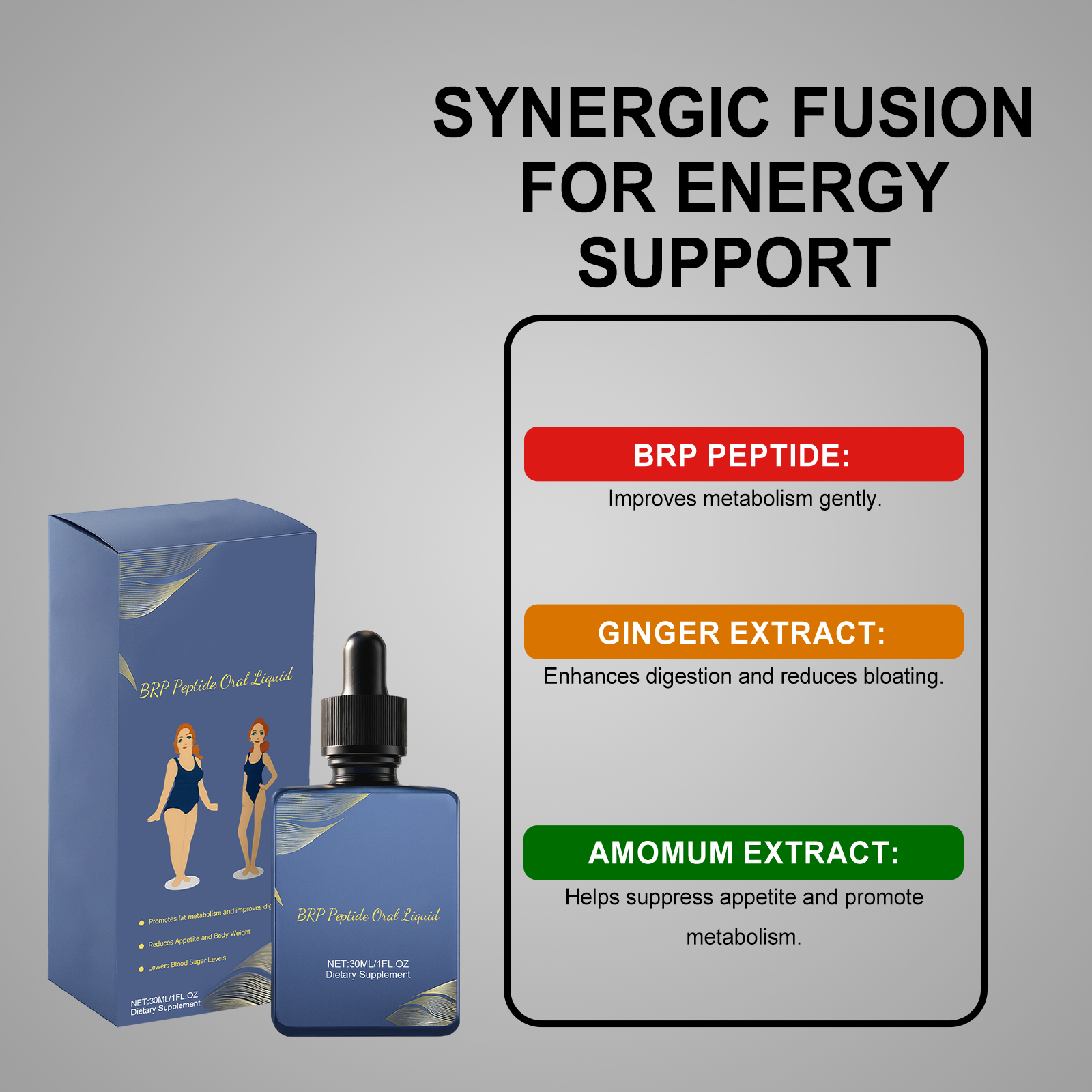Body Care Drops Mild Ingredients Nurture Boost Figure Elastic Energy Daily Supplement Support Natural Gentle Safe Healthy Care