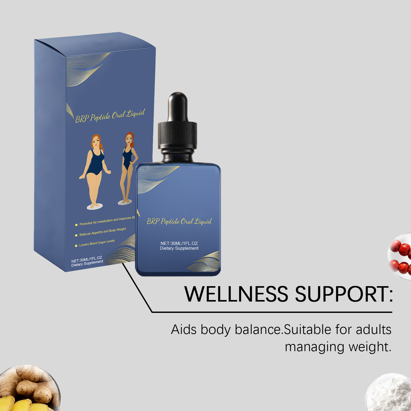 Body Care Drops Mild Ingredients Nurture Boost Figure Elastic Energy Daily Supplement Support Natural Gentle Safe Healthy Care