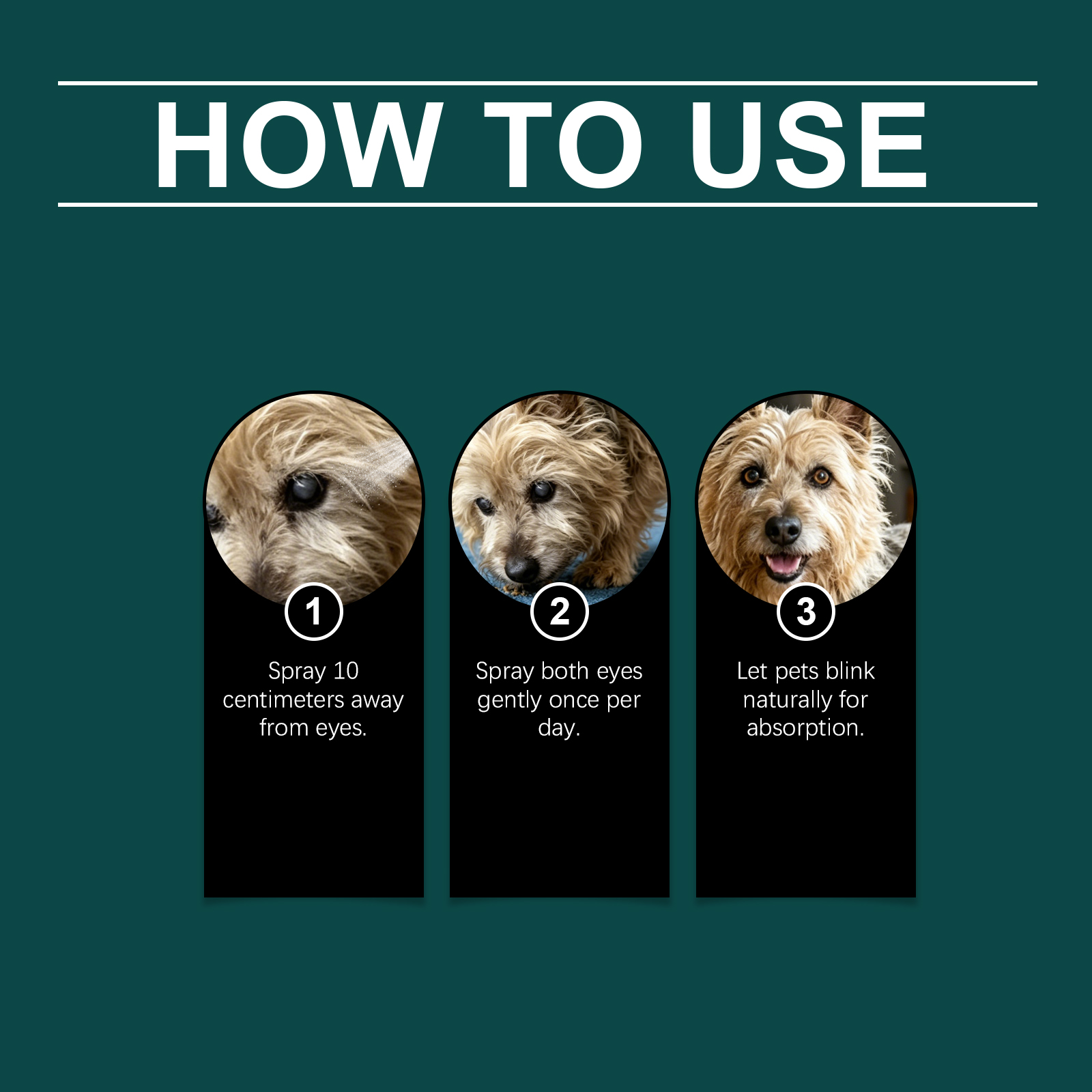 Dog Eye Care Spray Mild Formula Moist Comfort Household Pet Eye Surrounding Foreign Substance Clean