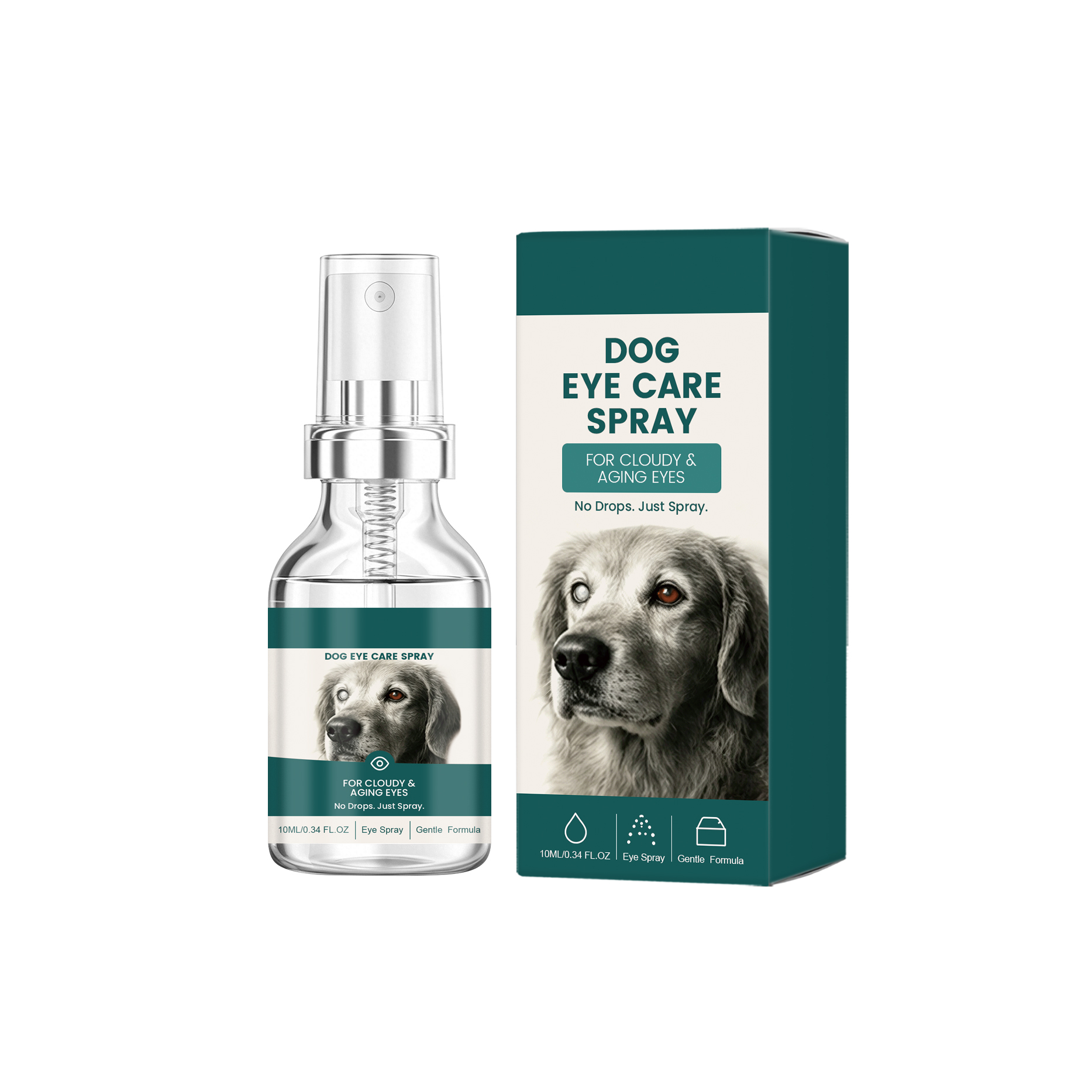 Dog Eye Care Spray Mild Formula Moist Comfort Household Pet Eye Surrounding Foreign Substance Clean