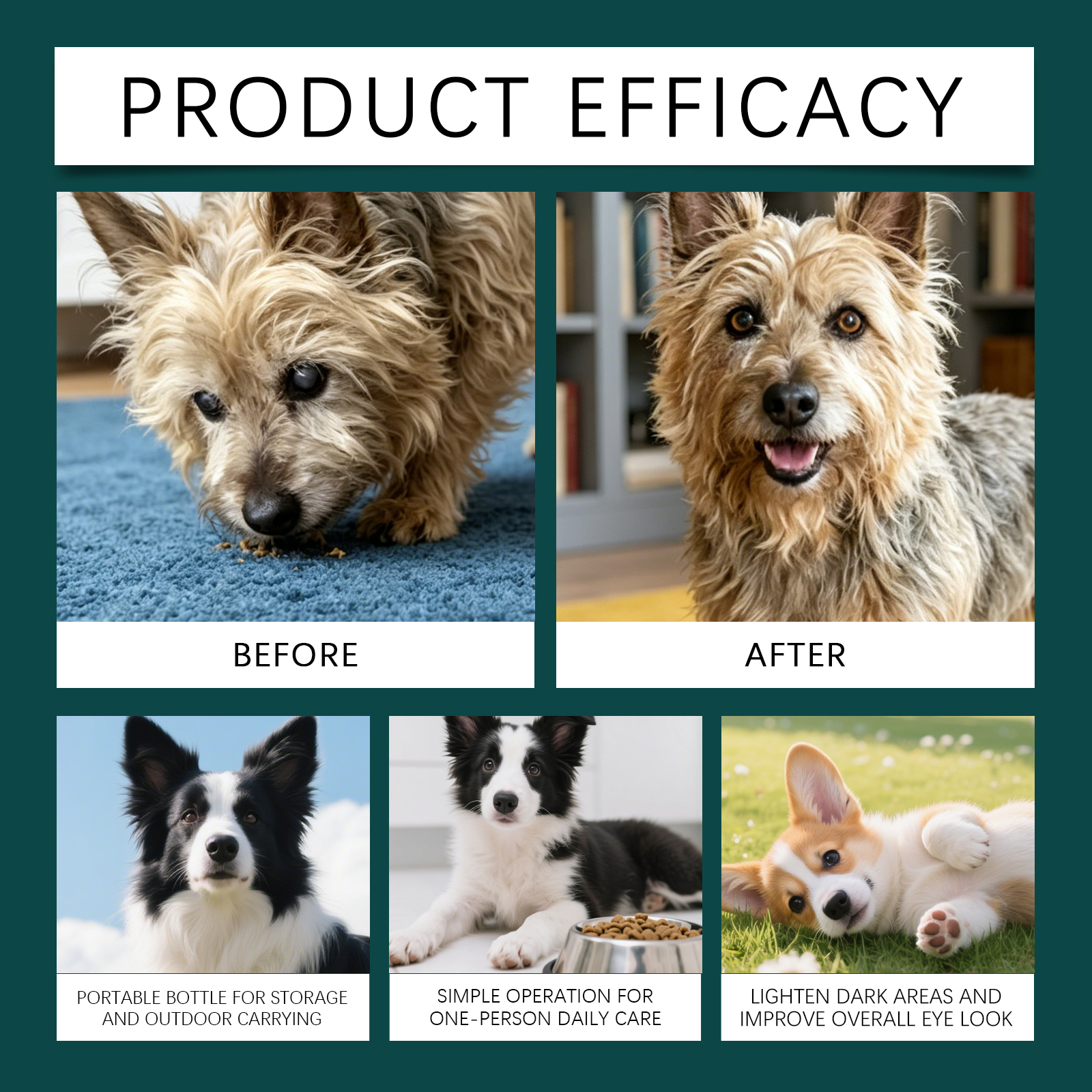 Dog Eye Care Spray Mild Formula Moist Comfort Household Pet Eye Surrounding Foreign Substance Clean