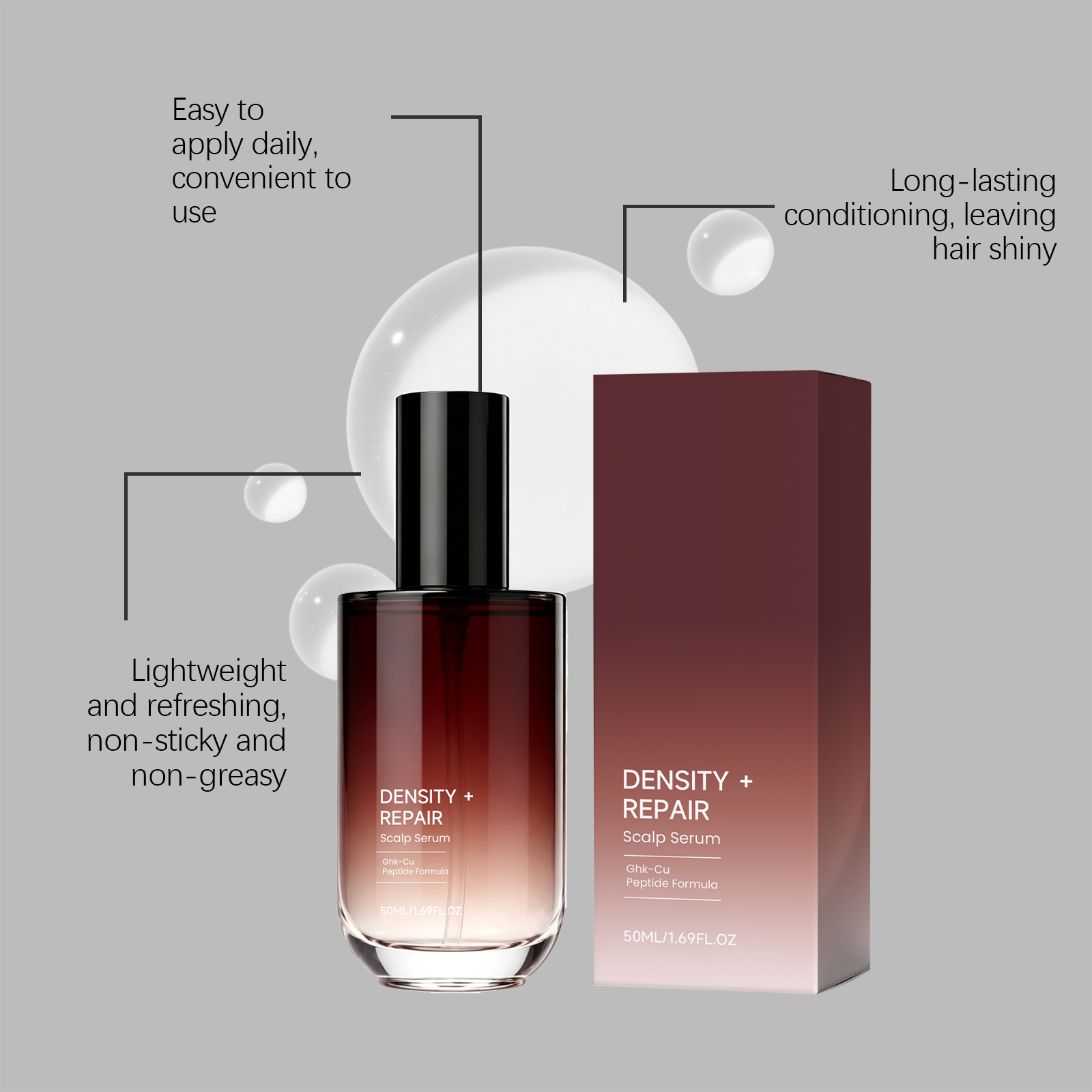 Volumizing Hair Care Essence For Fluffy Roots Smooth Dry Hair Hydrating Non Greasy Scalp Massage