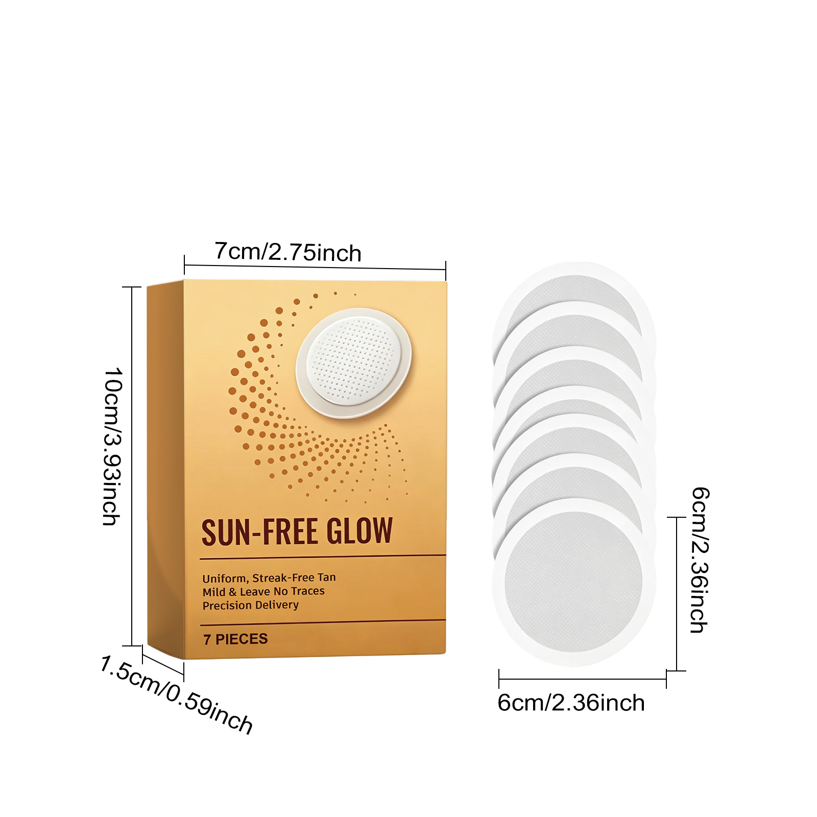 Sun Free Tanning Patch Create Bronze Skin Natural Glossy Moisturizing Skin Care Sticker