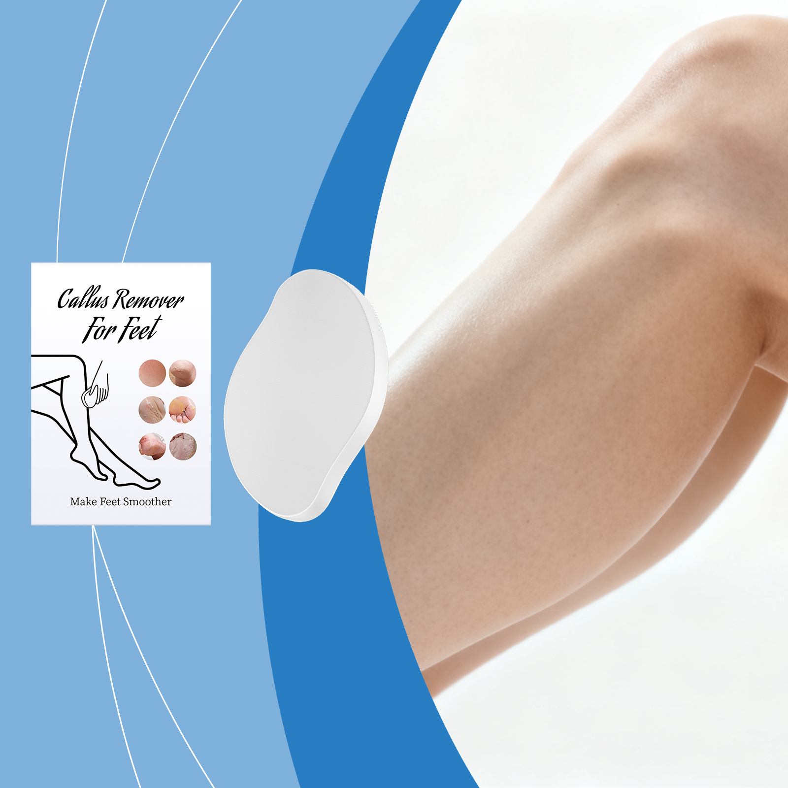 Portable Callus Remover Mild Clean Leg Skin Dead Cells Care Smooth Complexion Anti Slip Easy Operation