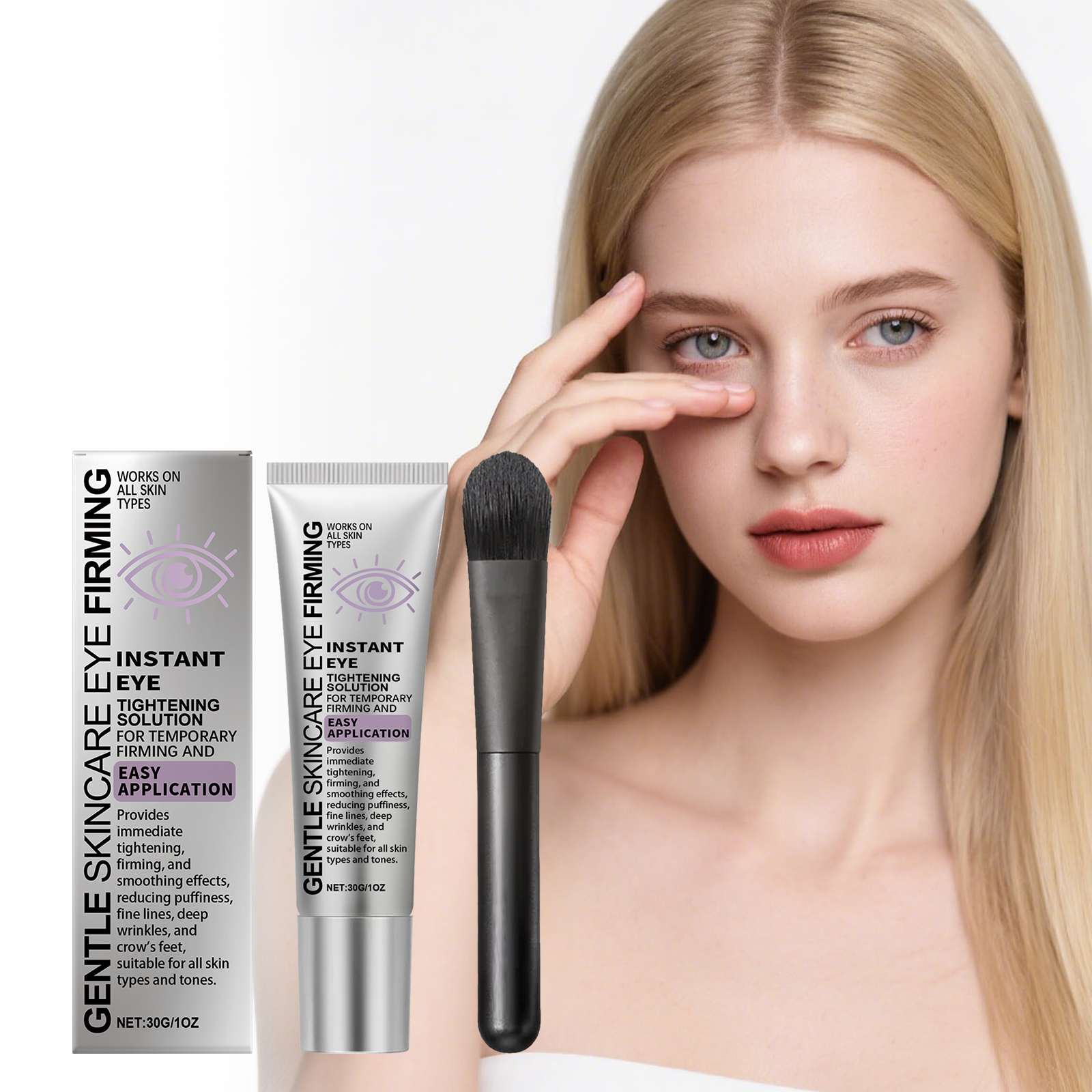 Eye Cream Gentle Mild Formula Hydrating Elastic Lock Moisture Nourish Daily Care Massage Skin Area