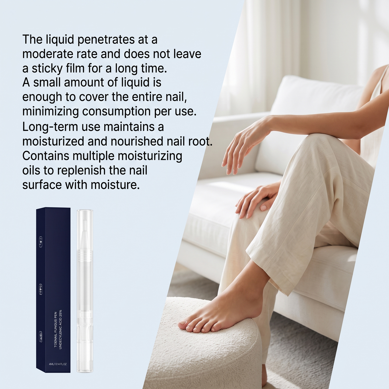 Nail Pen Gentle Nourishing Nail Mild Care Manicure Moisturizing Clean Nail Surface Glossy Smooth Nutritious Nail
