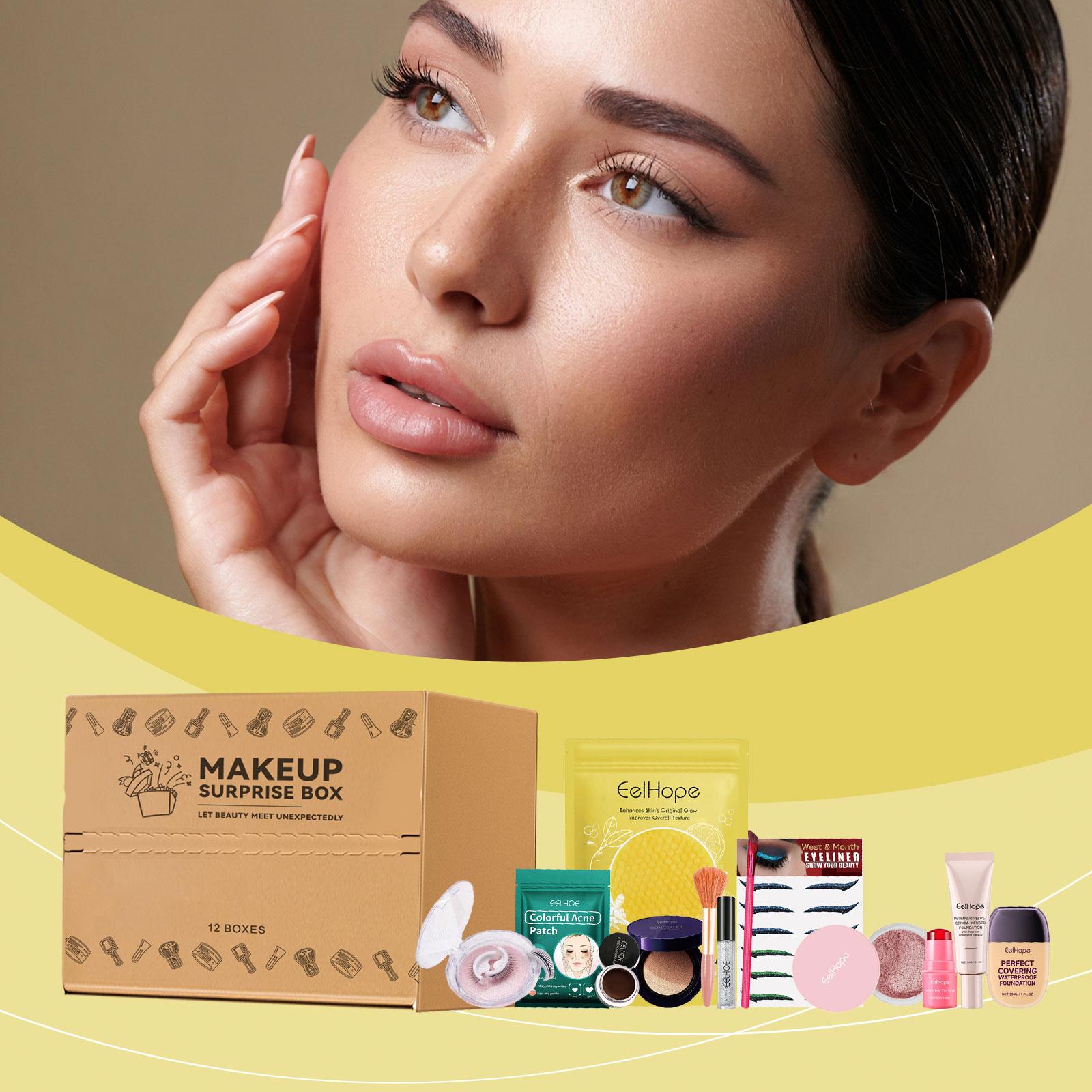 Makeup Surprise Box Hydrating Moisturizing Nourishing Refreshing Humidifying Facial Skin Care Cosmetic Gift Surprise