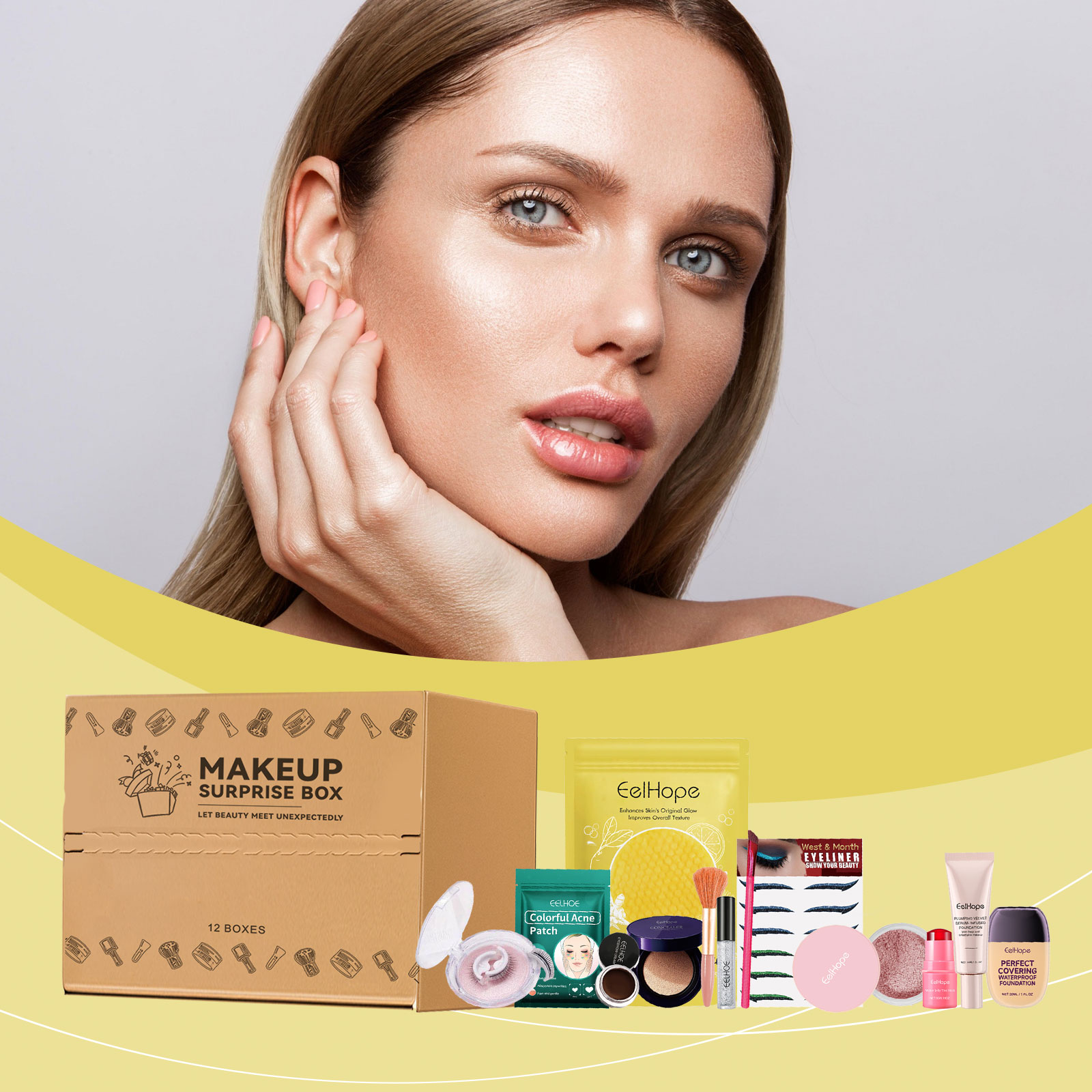 Makeup Surprise Box Hydrating Moisturizing Nourishing Refreshing Humidifying Facial Skin Care Cosmetic Gift Surprise