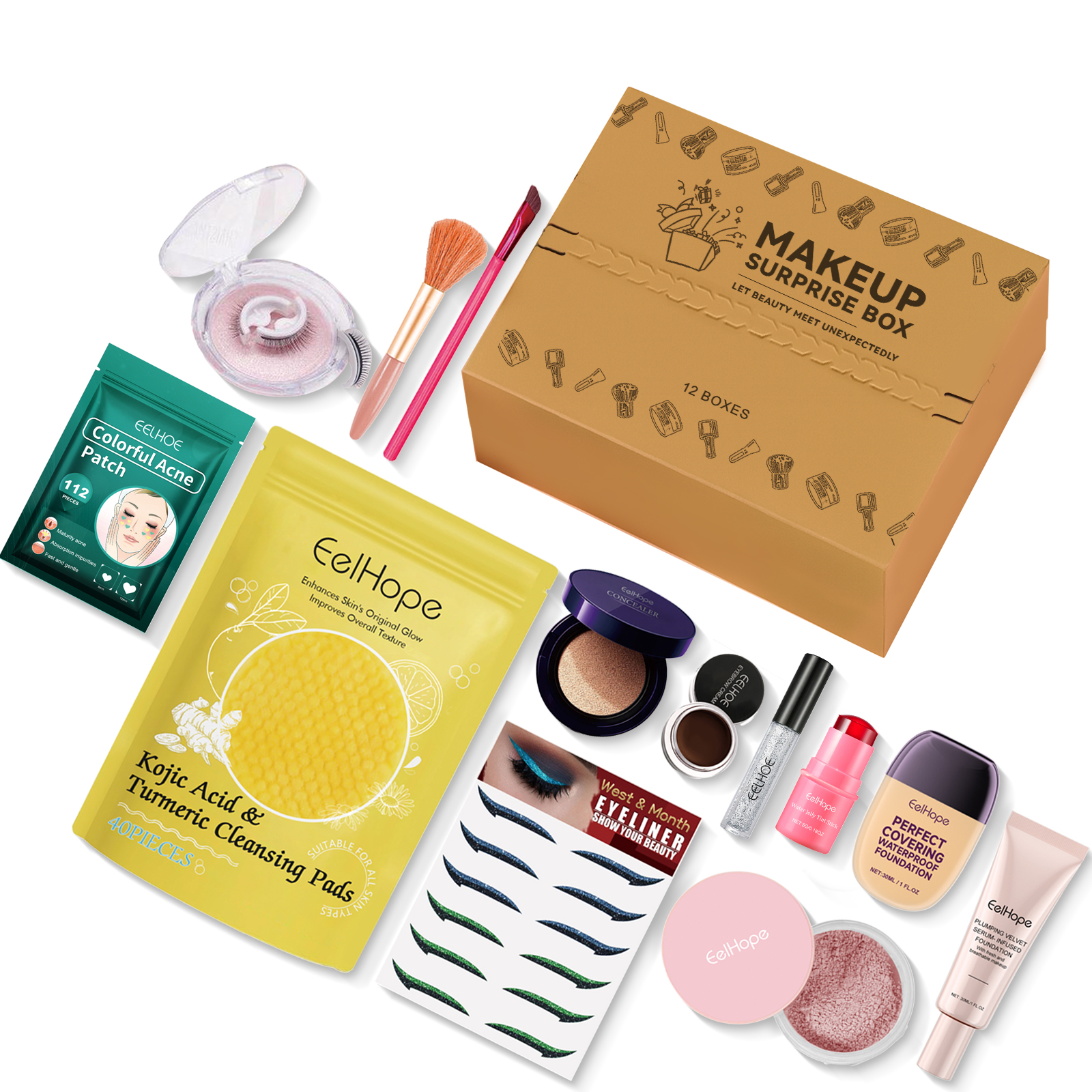 Makeup Surprise Box Hydrating Moisturizing Nourishing Refreshing Humidifying Facial Skin Care Cosmetic Gift Surprise