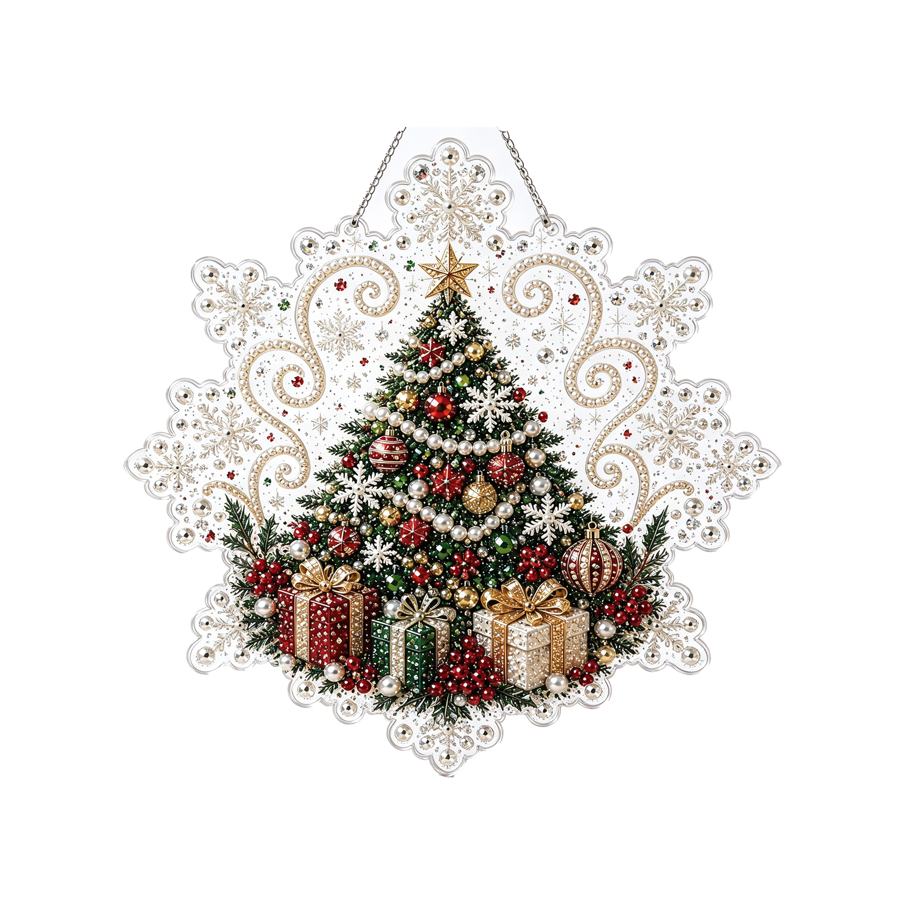 (Christmas Snowman) Christmas Pearl Diamond Painting Collection Set Festival Decoration Wall Desktop Hand Ornament Atmosphere Creation
