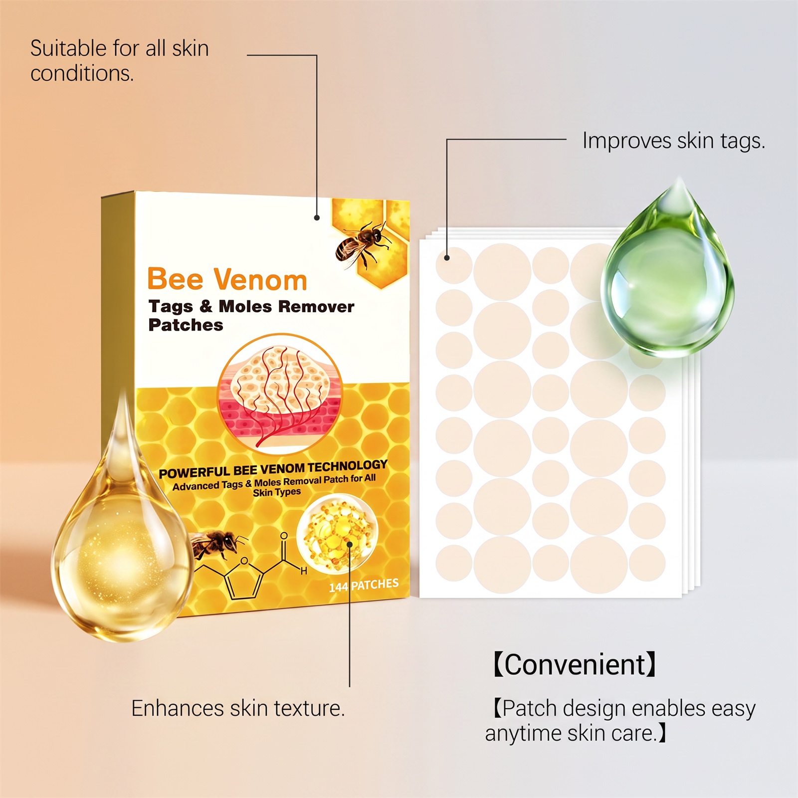 Skin Care Patch Comfort Convenient Daily Body Skin Spot Cleansing Nursing Smooth Delicate Breathable Patch