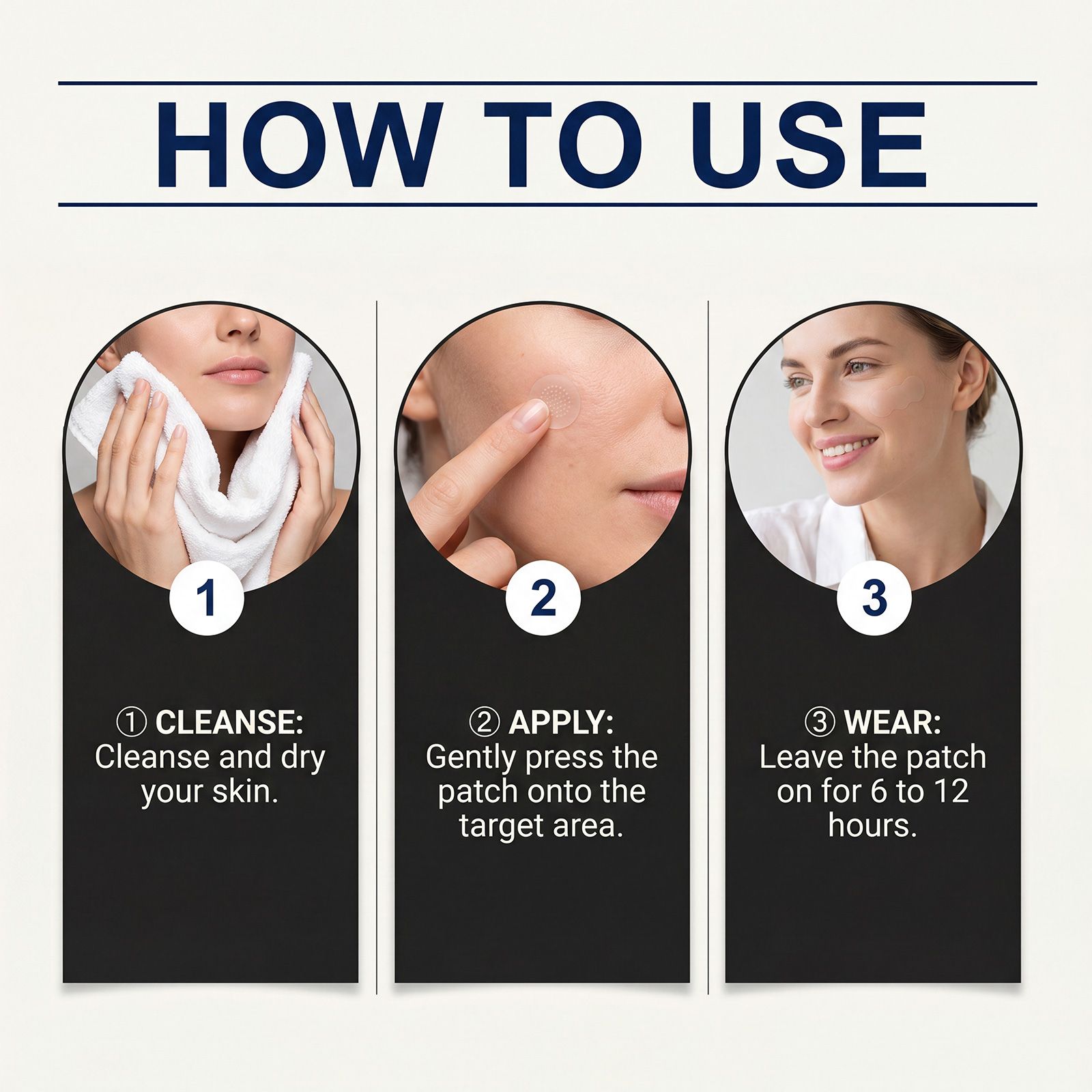 Clean Skin Care Patch Gentle Nourish Clean Complexion Fresh Comfort Invisible Daily Facial Acne Treatment Pad