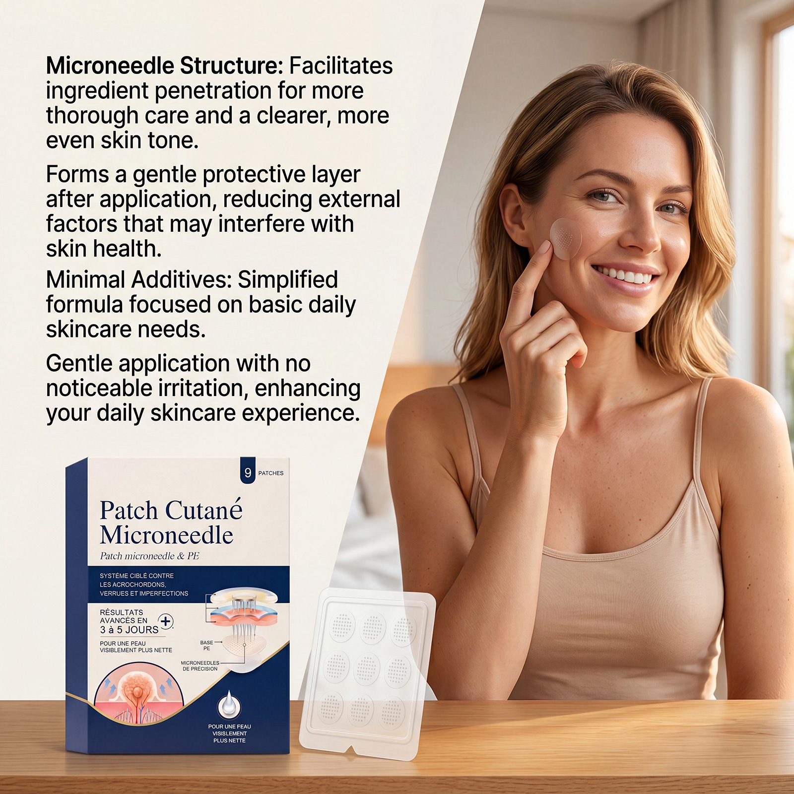 Clean Skin Care Patch Gentle Nourish Clean Complexion Fresh Comfort Invisible Daily Facial Acne Treatment Pad