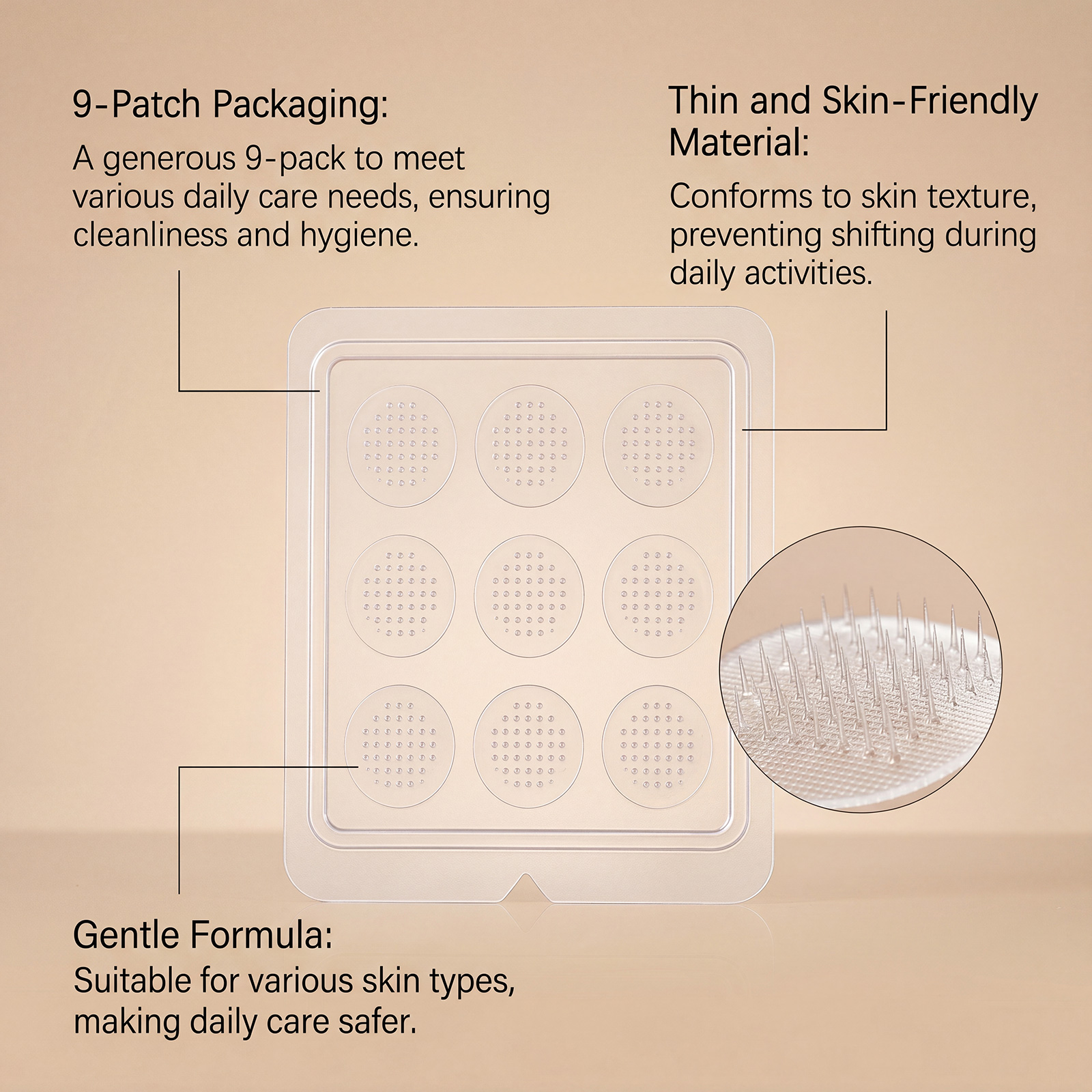Clean Skin Care Patch Gentle Nourish Clean Complexion Fresh Comfort Invisible Daily Facial Acne Treatment Pad