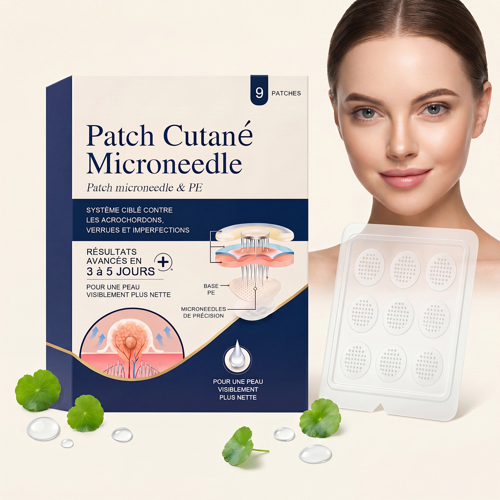 Clean Skin Care Patch Gentle Nourish Clean Complexion Fresh Comfort Invisible Daily Facial Acne Treatment Pad