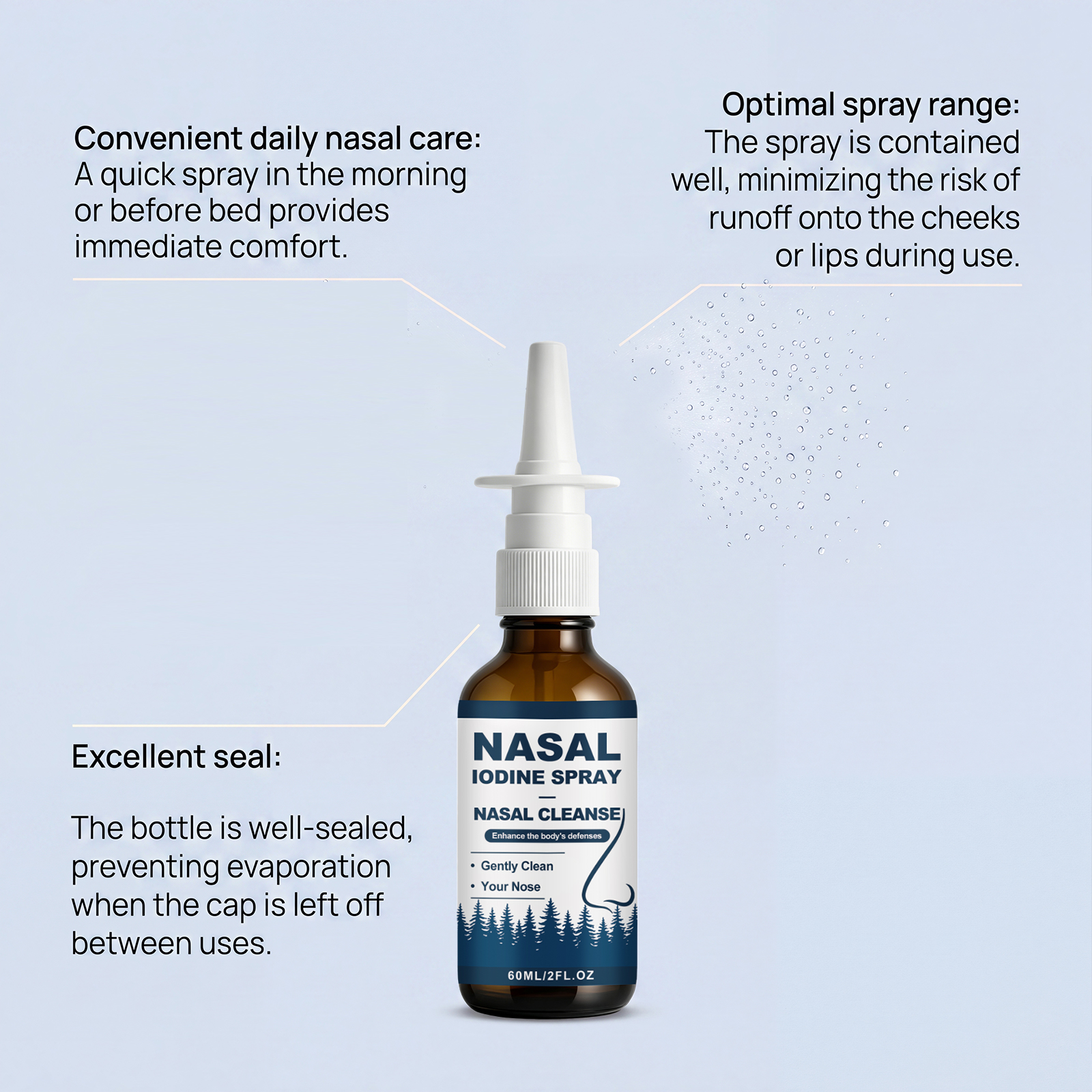 Nasal Soothing Spray Mild Gentle Care For Respiratory Nasal Discomfort Relief