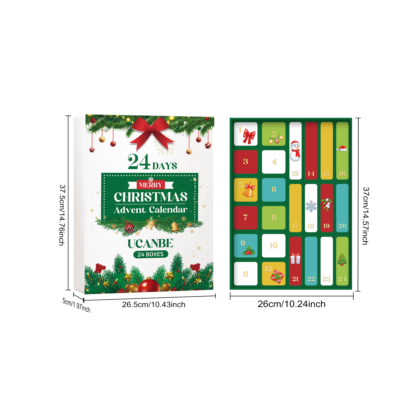 Christmas Beauty Advent Box Cosmetic Skincare Moisturizing Facial Care Surprise Gift Pack