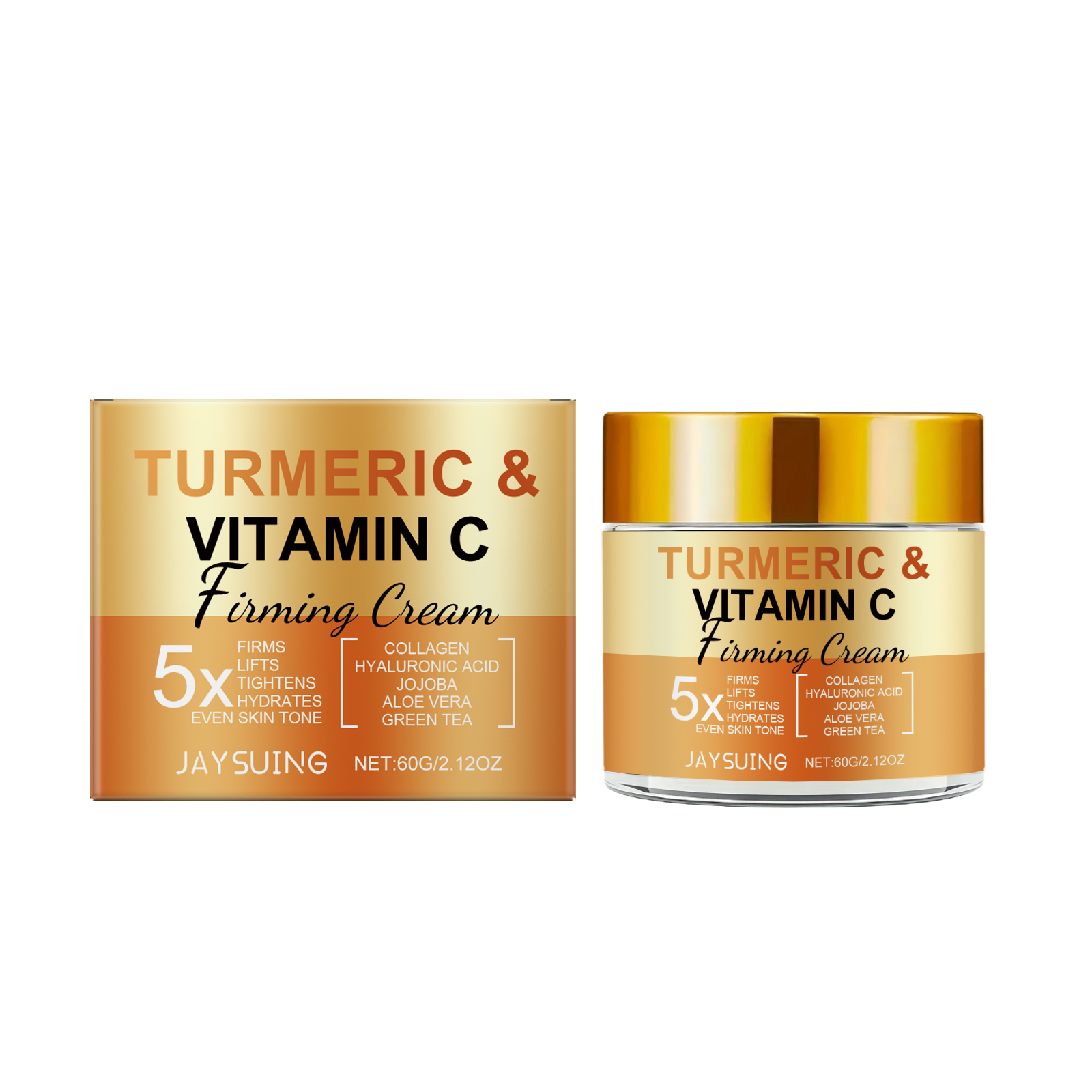 Turmeric Vitamin C Cream Gentle Care Hydrate Nourish Moist Skin Firm Rejuvenate