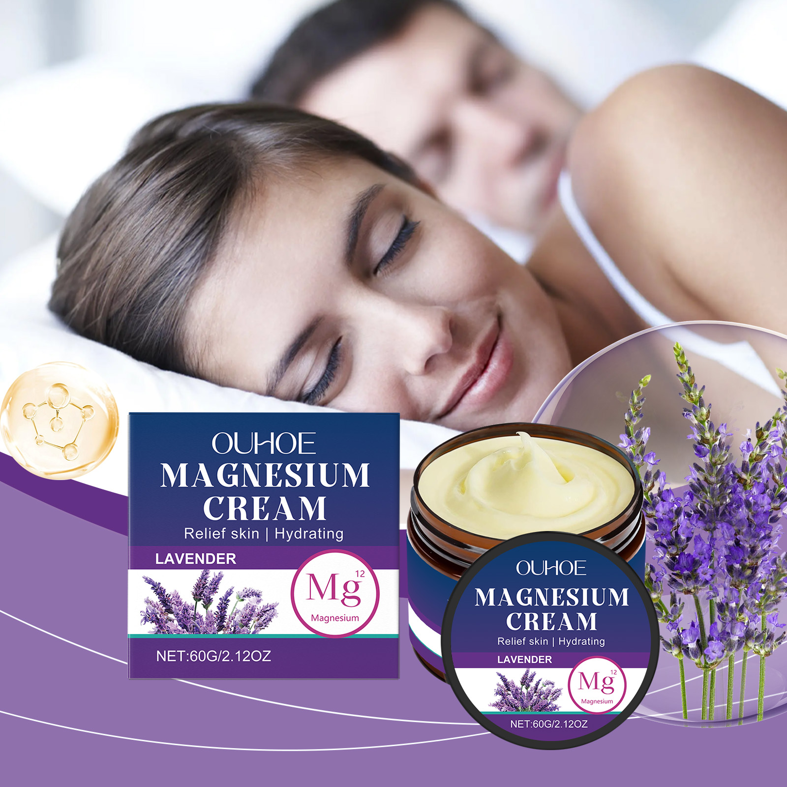 Body Soothing Magnesium Cream Gentle Daily Massage Care Relieve Wrist Knee Joint Discomfort Ingredients