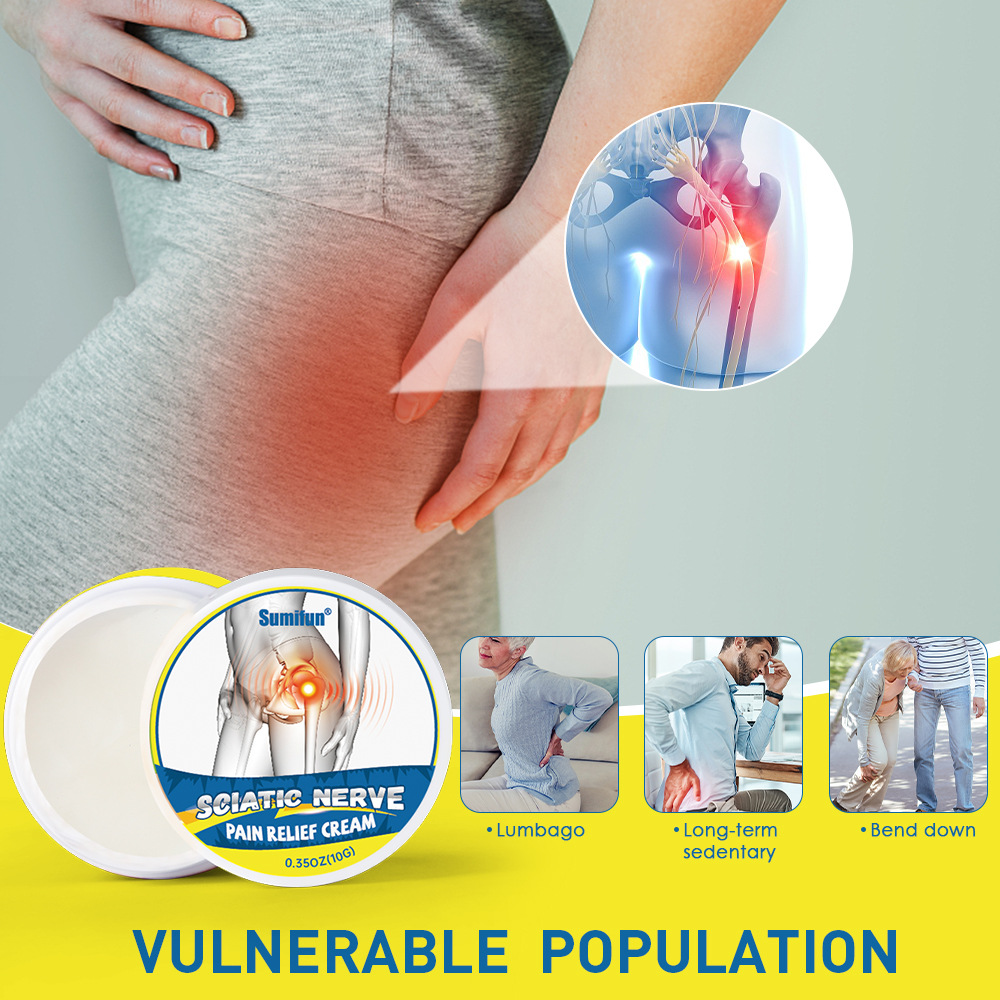 2Pcs Sciatica Nerve Pain Relief Cream,Heat SciATIC Nerve Pain Relief Cream,Sciatica Pain Relief Cream,Sciatica Pain Relief Products