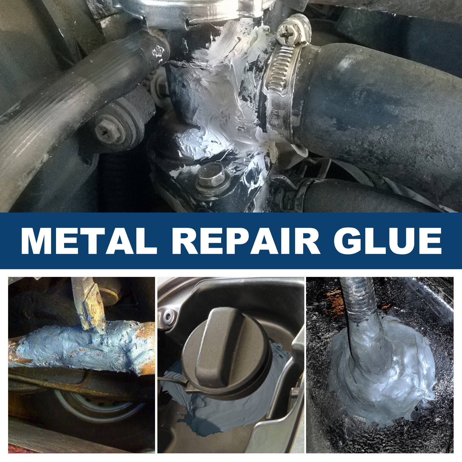 Metal Casting Repair Glue High Temperature Resistant Welding Epoxy For Cast Iron Aluminum Steel Crack Hole Patch 50ml