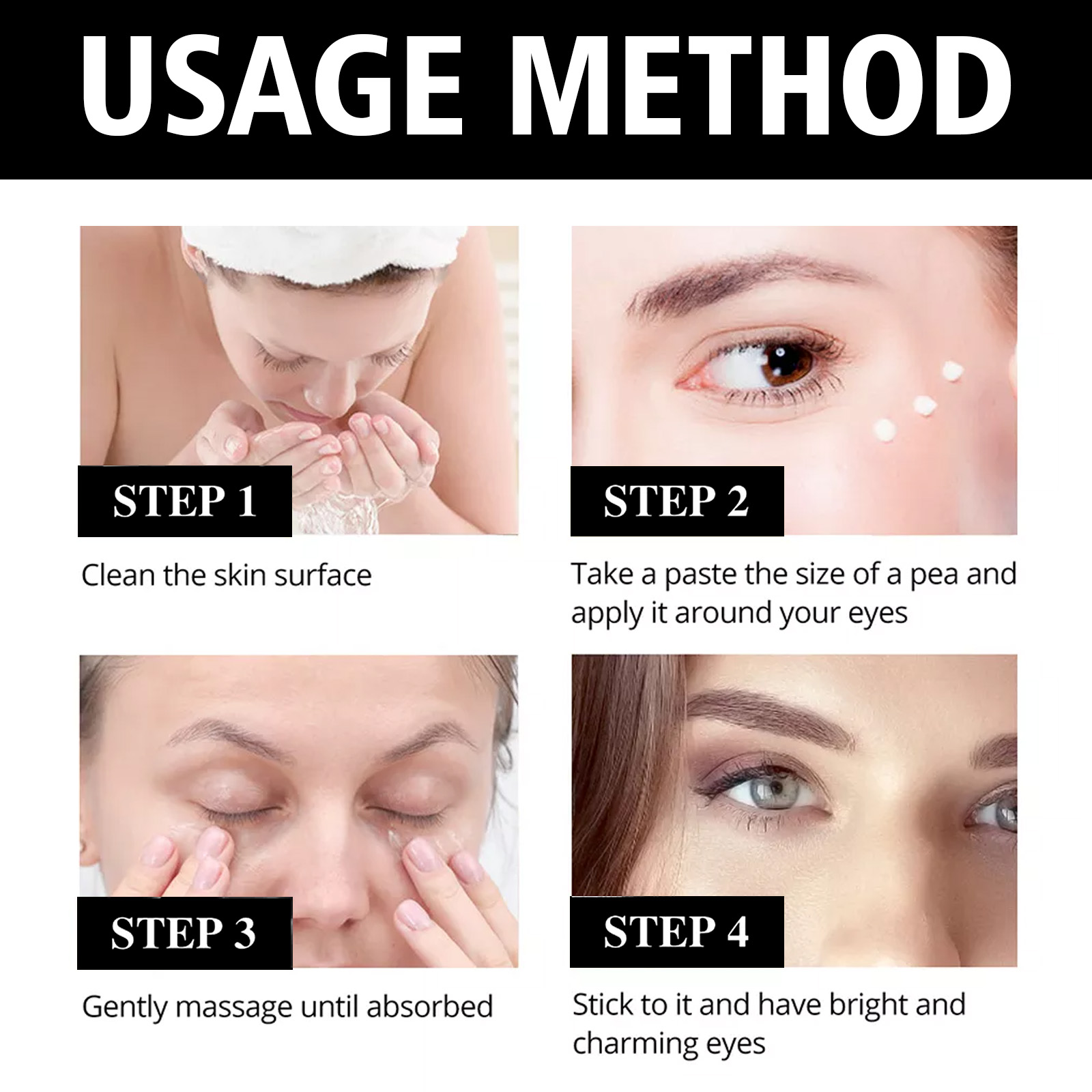Eye Firming Cream Anti Aging Moisturizing For Dark Circles Puffiness Fine Lines Under Eye Care Daily Treatment