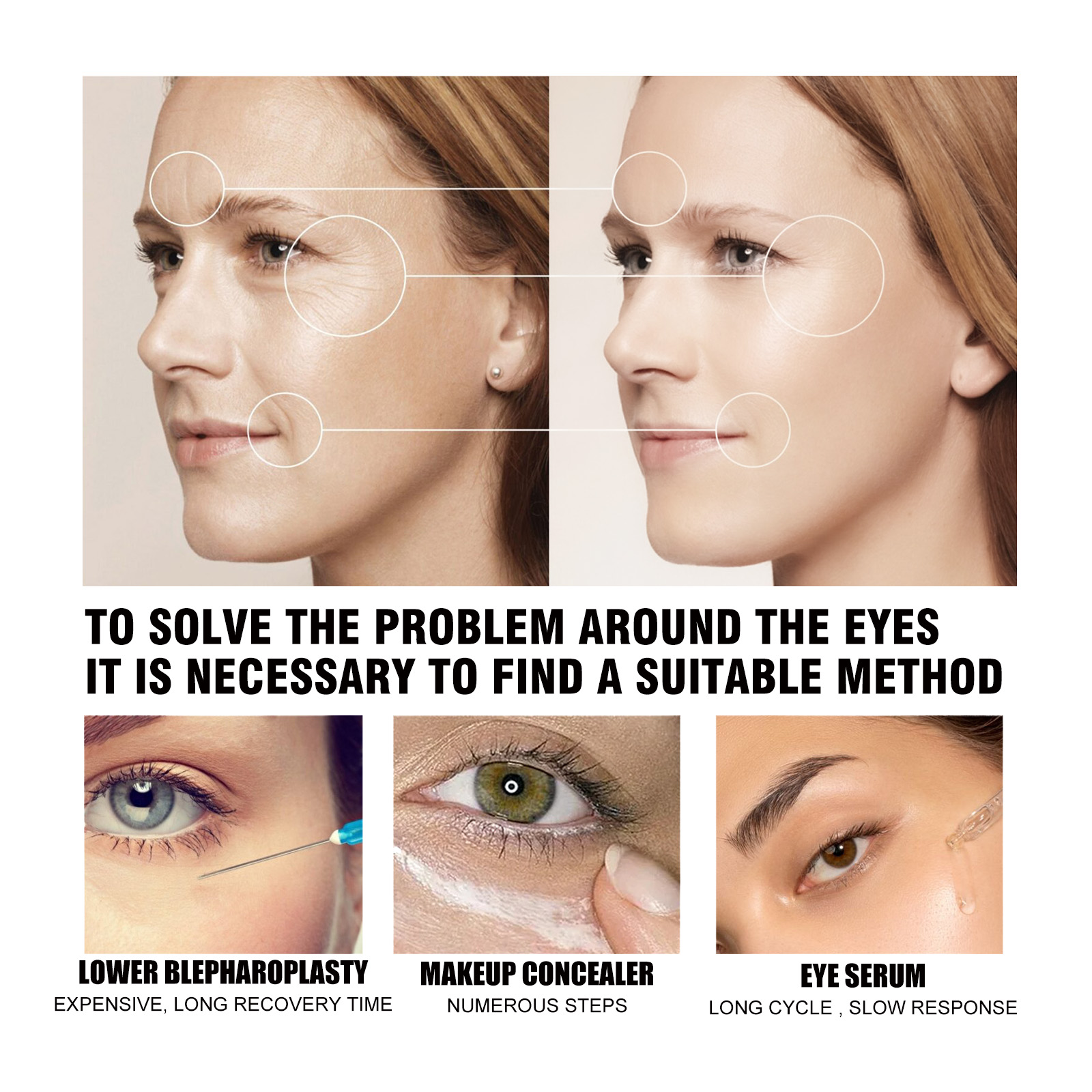Eye Firming Cream Anti Aging Moisturizing For Dark Circles Puffiness Fine Lines Under Eye Care Daily Treatment