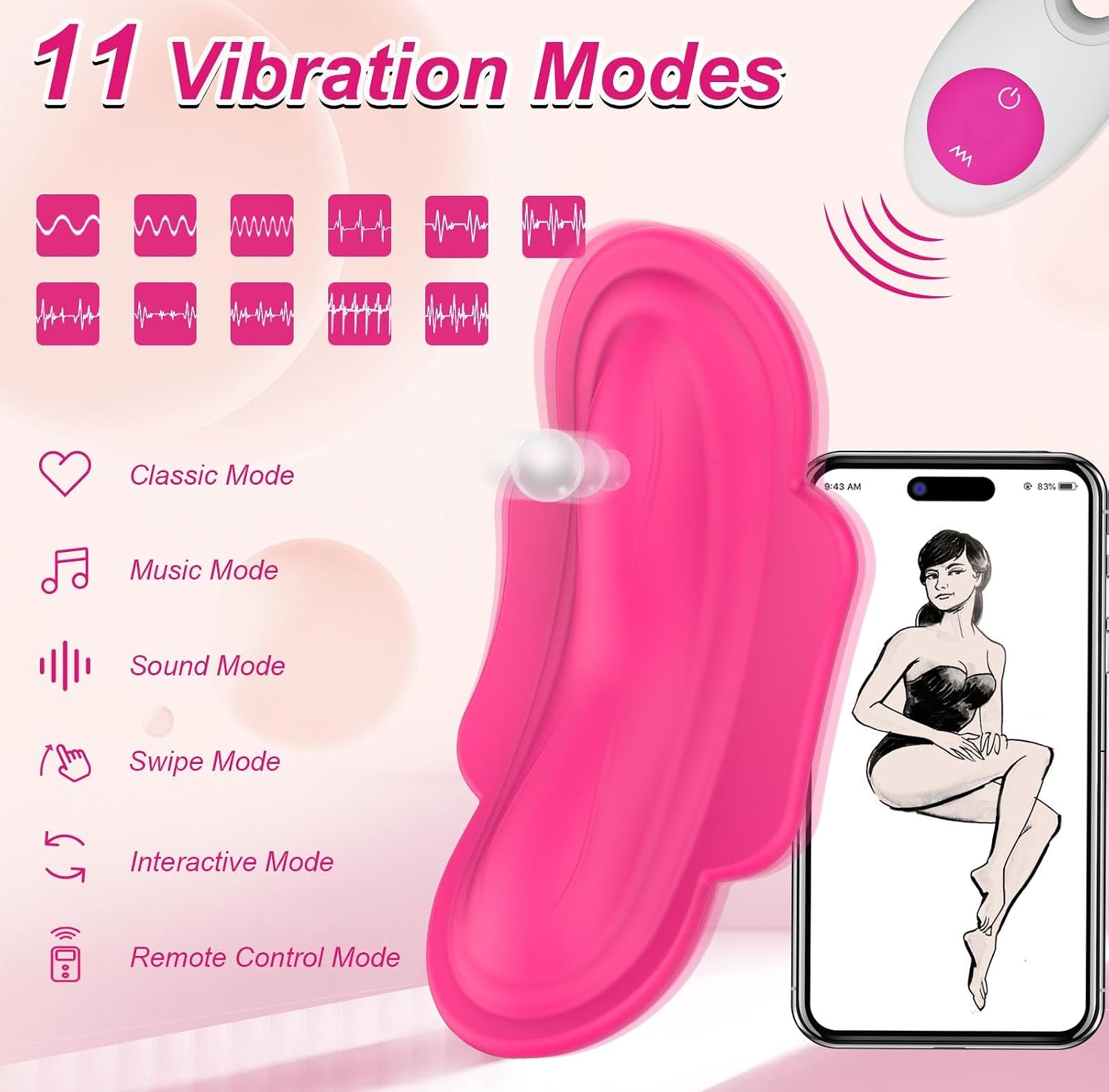 Wearable Panty APP Remote Control Vibrator Adult Sex Toys Couples for Women Clitoral Mini Egg Bullet Butterfly Vibrator Toy Vagina Stimulator