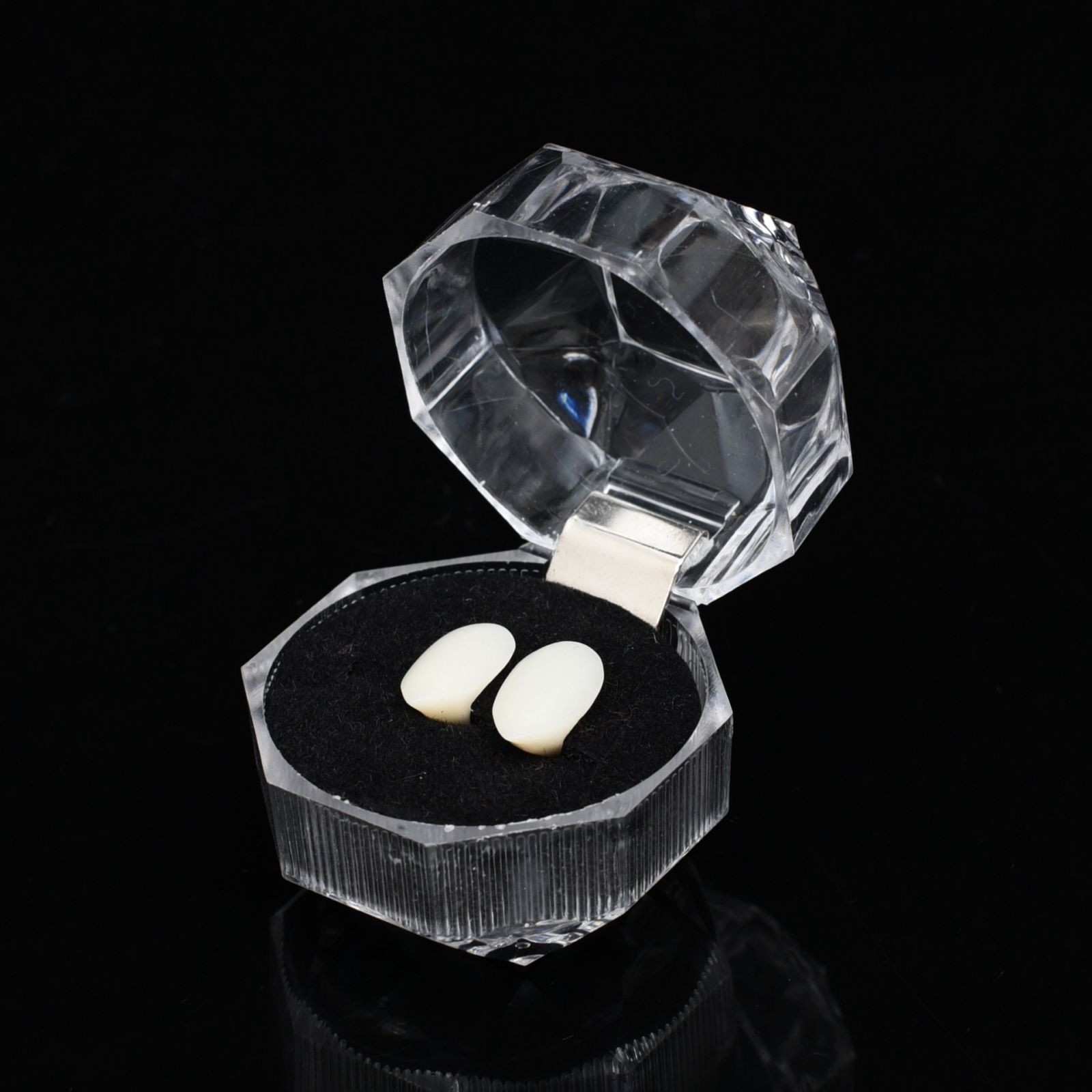 (13mm) Halloween Vampire Teeth Fake Fangs Zombie Cosplay Makeup Prop For Party Costume 1 Pair