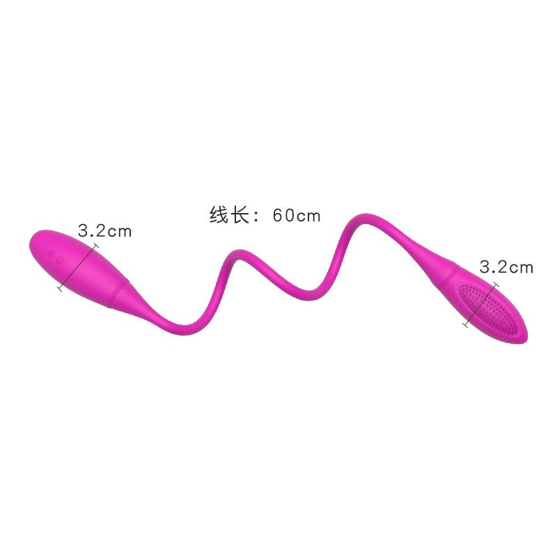 Bullet Vibrators Lesbian Double Ended Vibrator Rechargeable Double Dildo Massager For Women Adult Sex Toy for Women